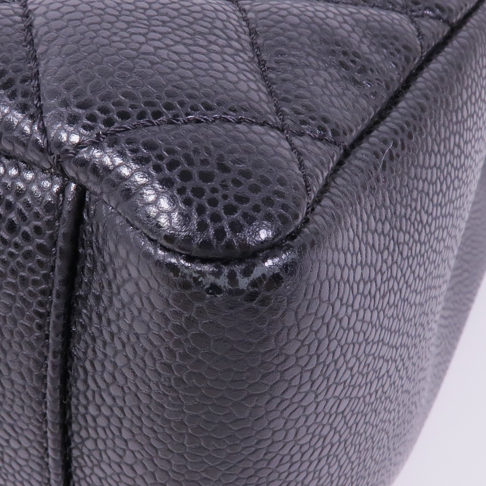 CHANEL 牛皮皮革GST Grand Shopping Tote Bag銀扣肩背袋/手挽袋