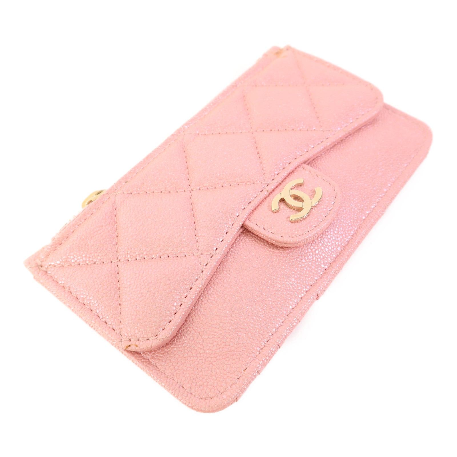 CHANEL 牛皮皮革Card Case金扣卡片套
