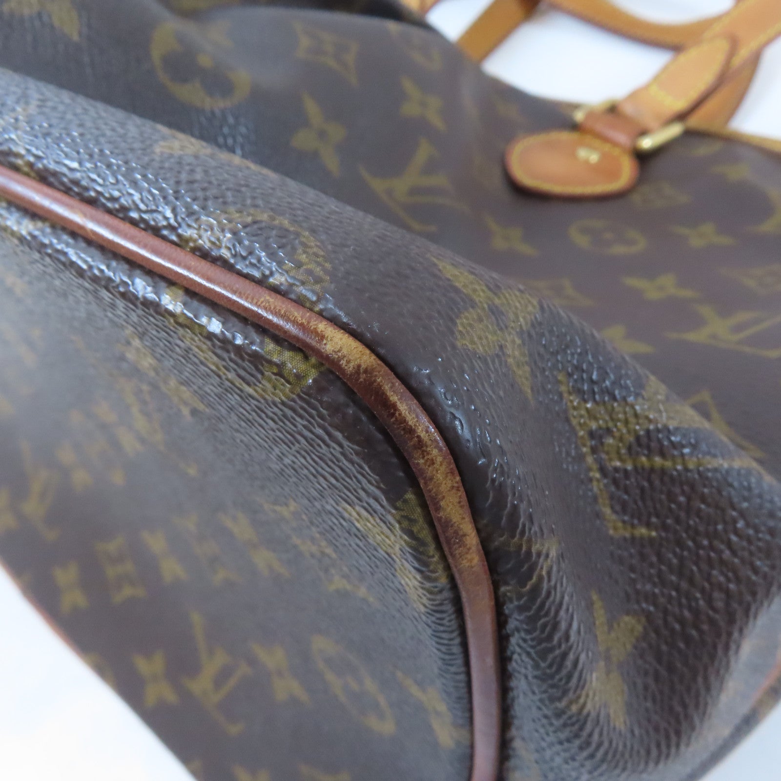 LOUIS VUITTON Monogram Palermo金扣手挽肩背兩用袋啡色
