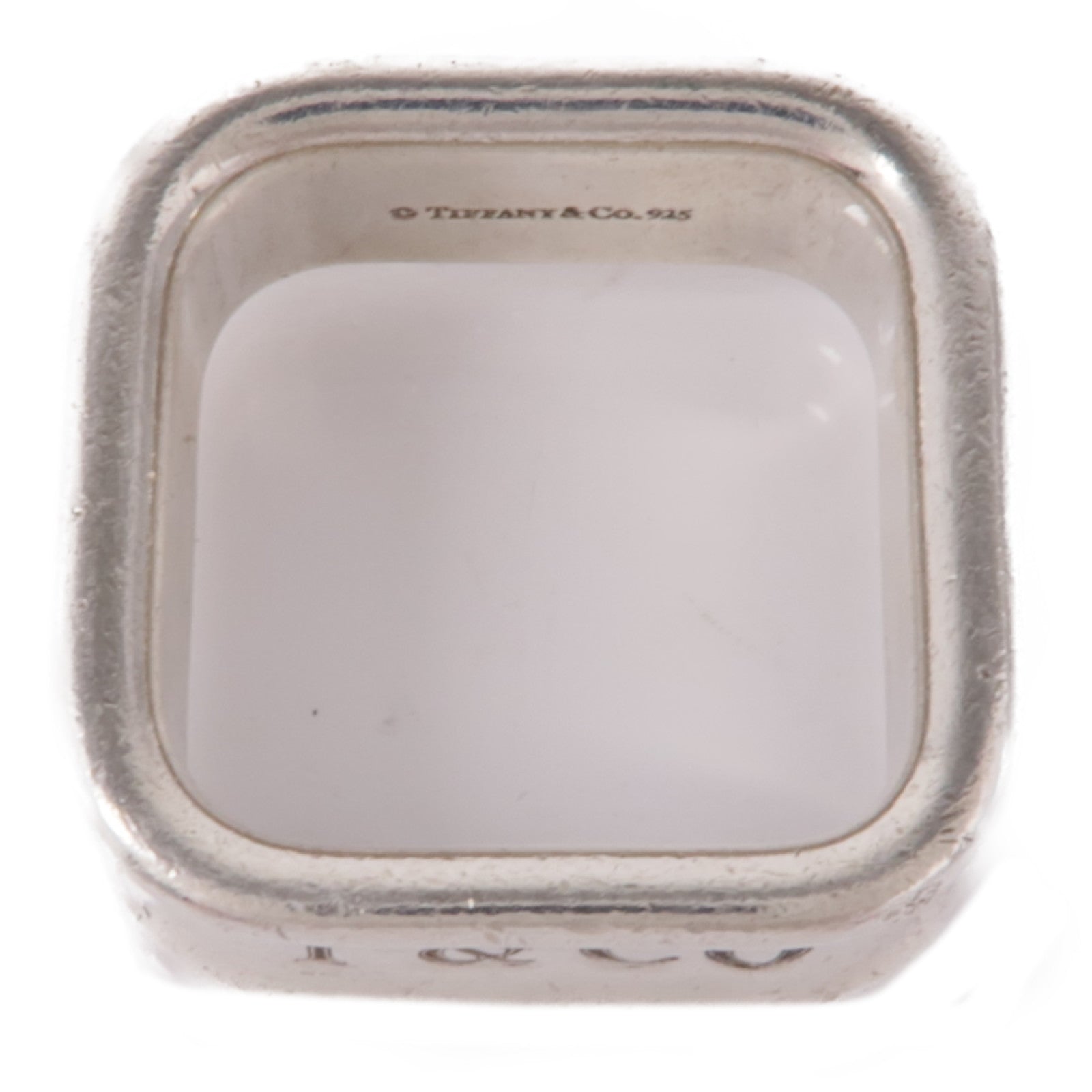 TIFFANY＆CO 925純銀1837 Square Ring戒指US#5.5