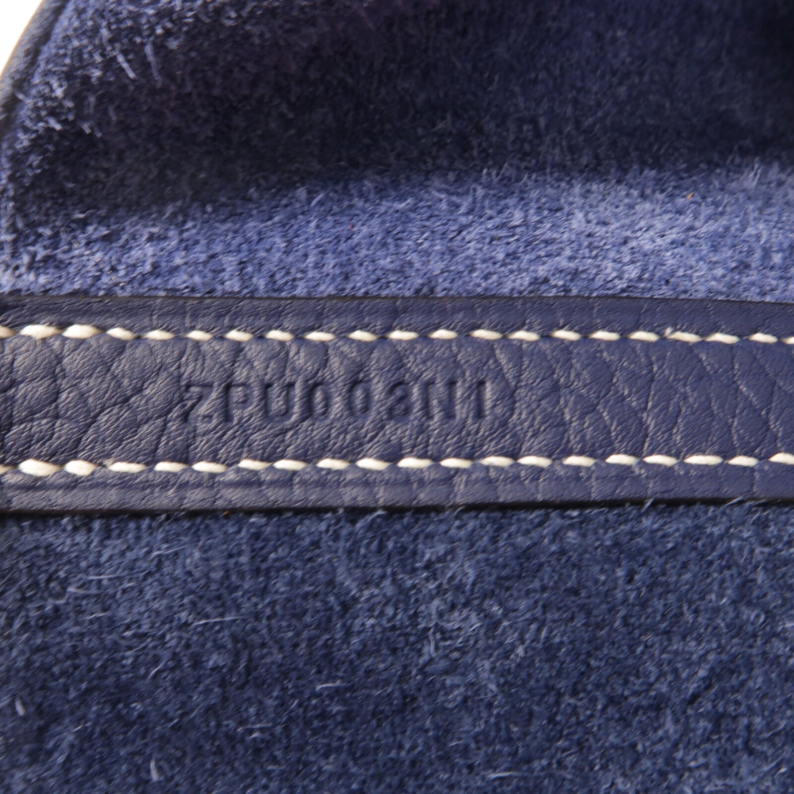 HERMES Clemence皮革Picotin MM手挽袋Bleu Nuit/Bleu France