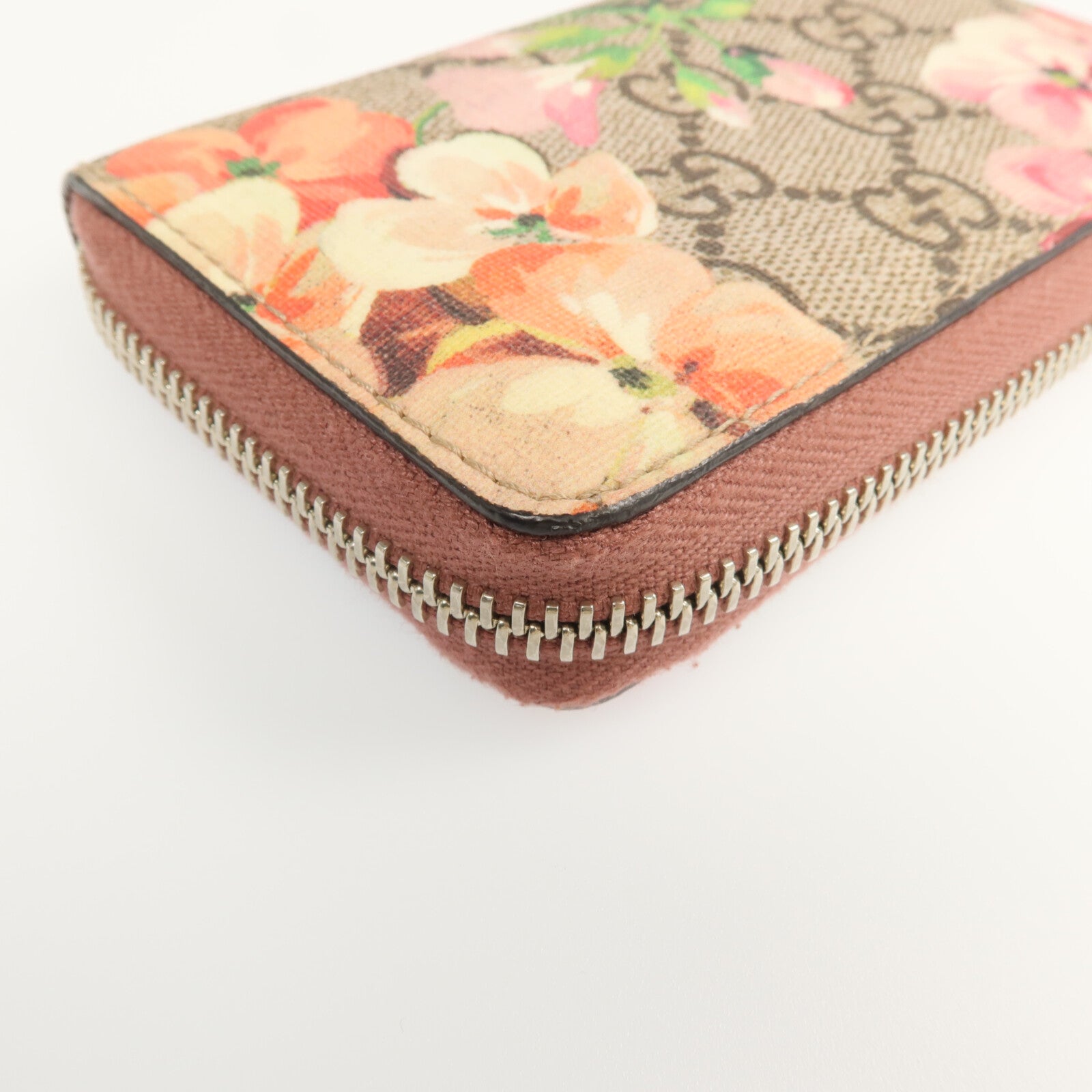 GUCCI 塗層帆布Card Case銀扣卡片套