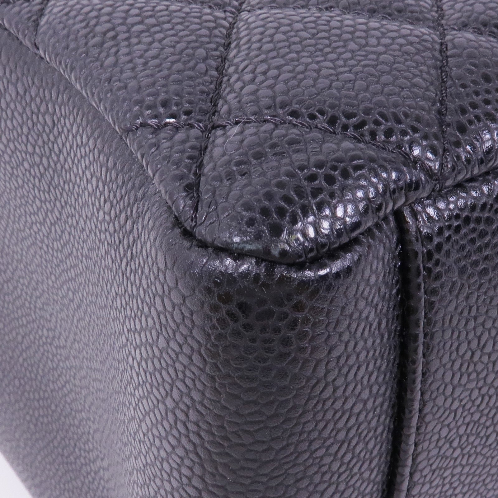 CHANEL 牛皮皮革GST Grand Shopping Tote Bag銀扣肩背袋/手挽袋