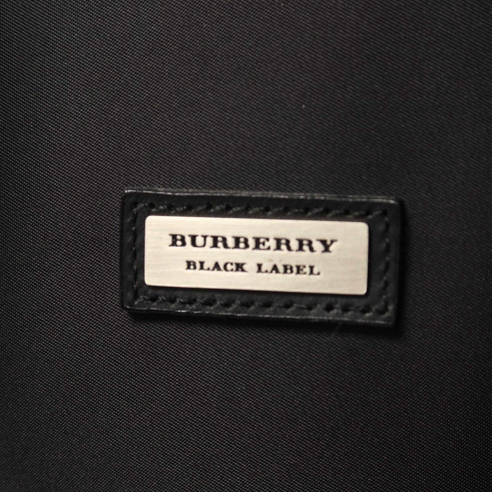 BURBERRY 尼龍/牛皮皮革Brifecase銀扣公事包