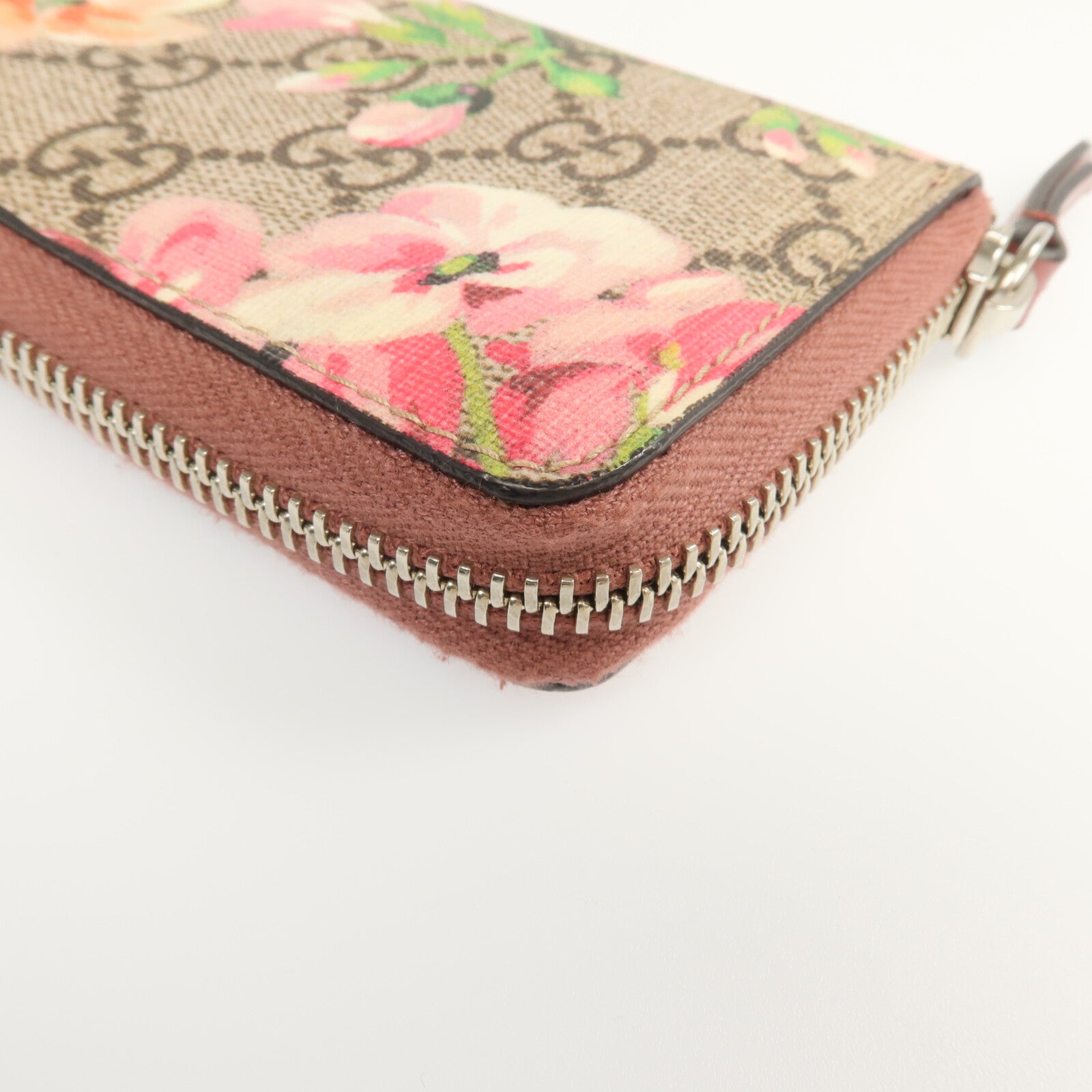 GUCCI 塗層帆布Card Case銀扣卡片套