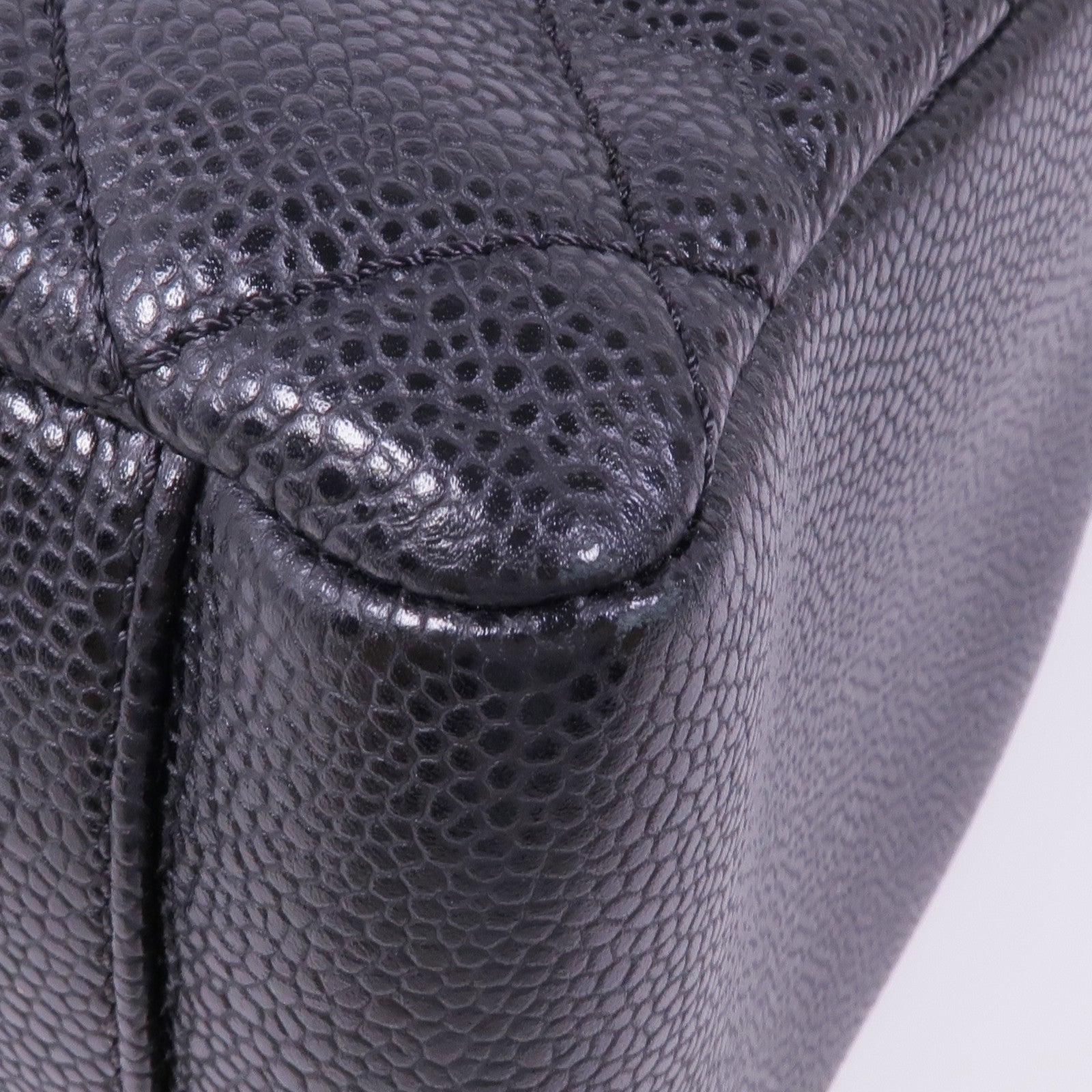 CHANEL 牛皮皮革GST Grand Shopping Tote Bag銀扣肩背袋/手挽袋