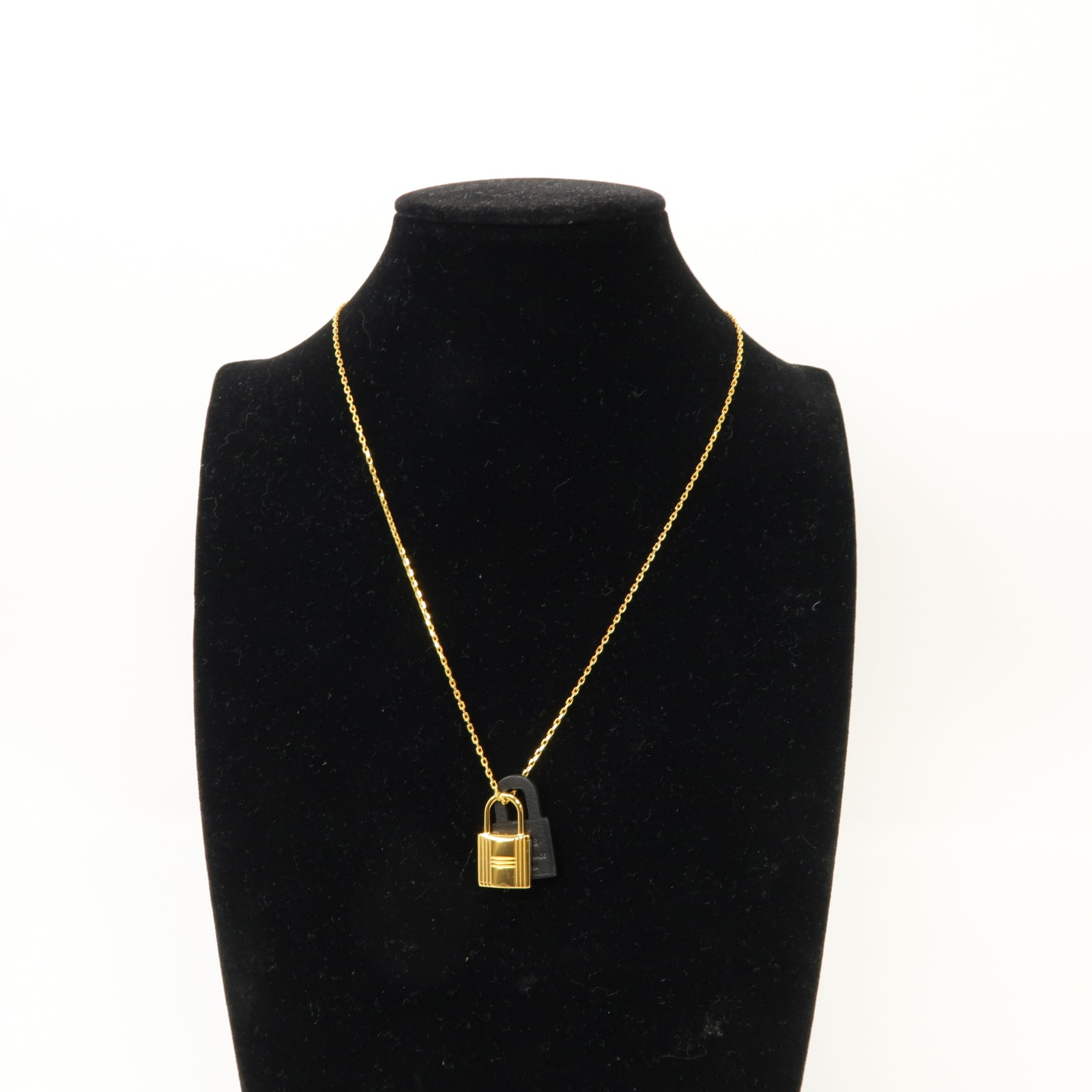 HERMES 【激減優惠】金屬O'Kelly Necklace項鍊棕色/金色