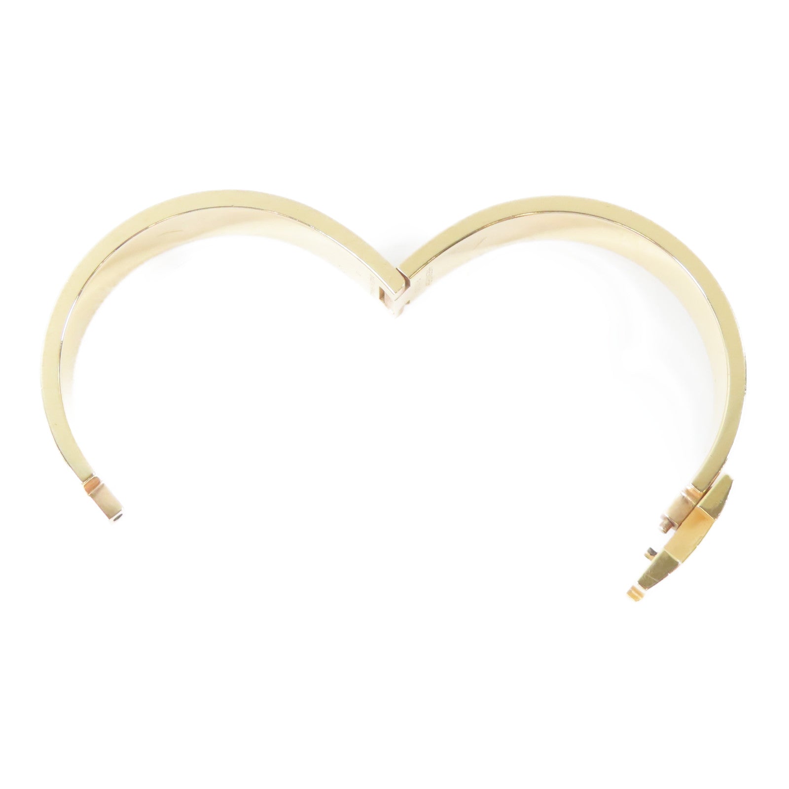 HERMES 金屬Clic H Bracelet手鐲金色/米色