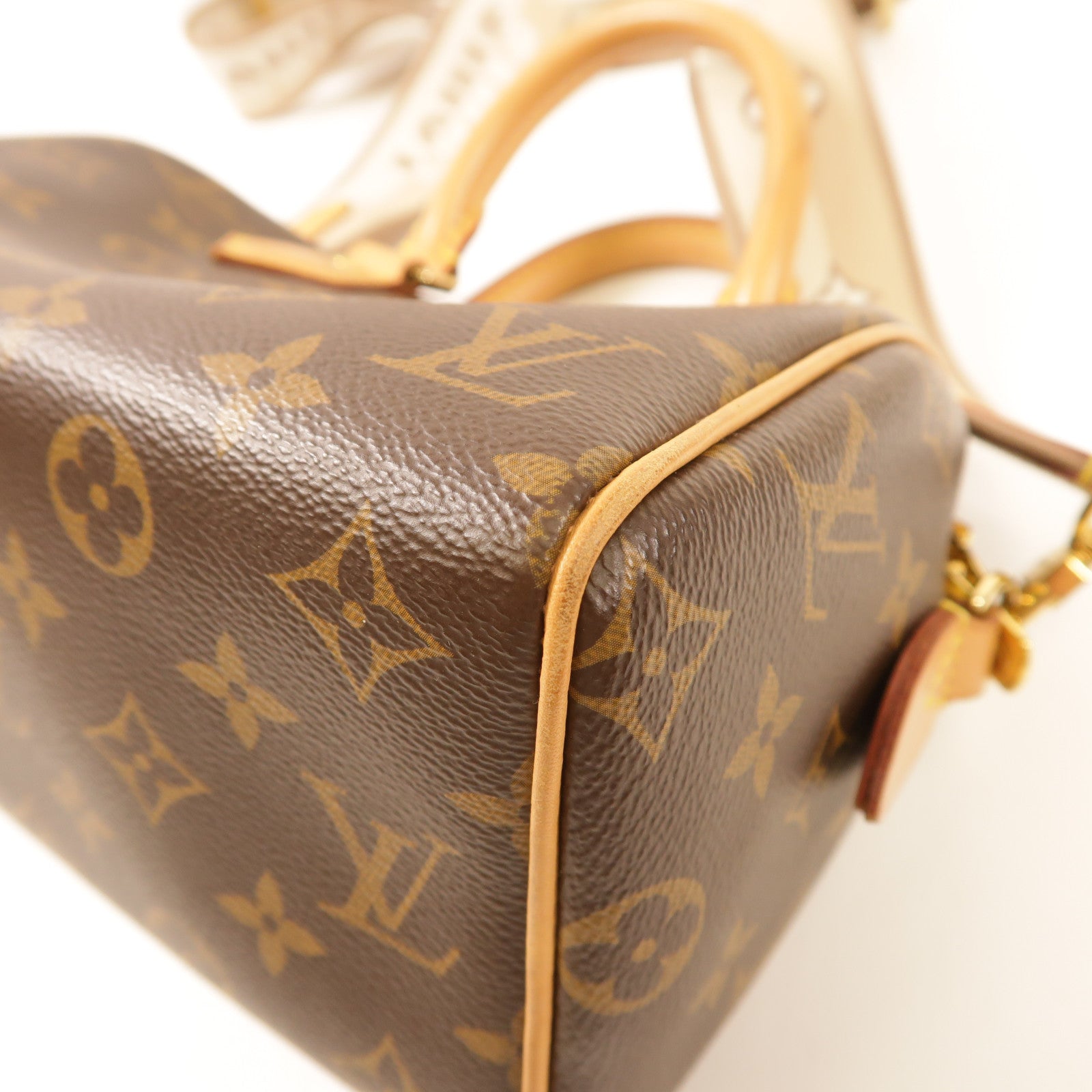 LOUIS VUITTON Monogram Speedy Bandouliere 20金扣手挽肩背兩用袋啡色