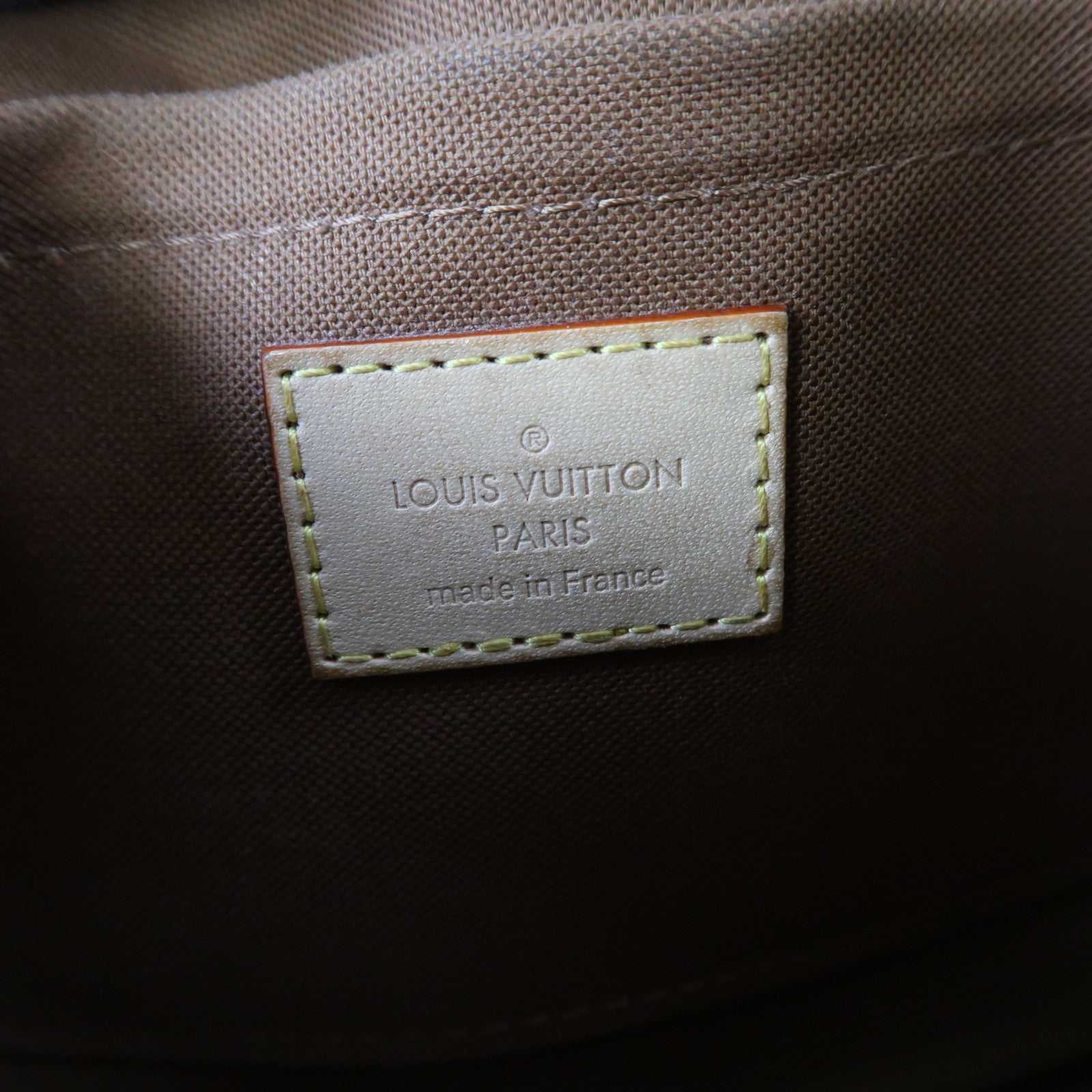 LOUIS VUITTON Monogram Multi Pochette Accessoires金扣手挽肩背兩用袋啡色/綠色