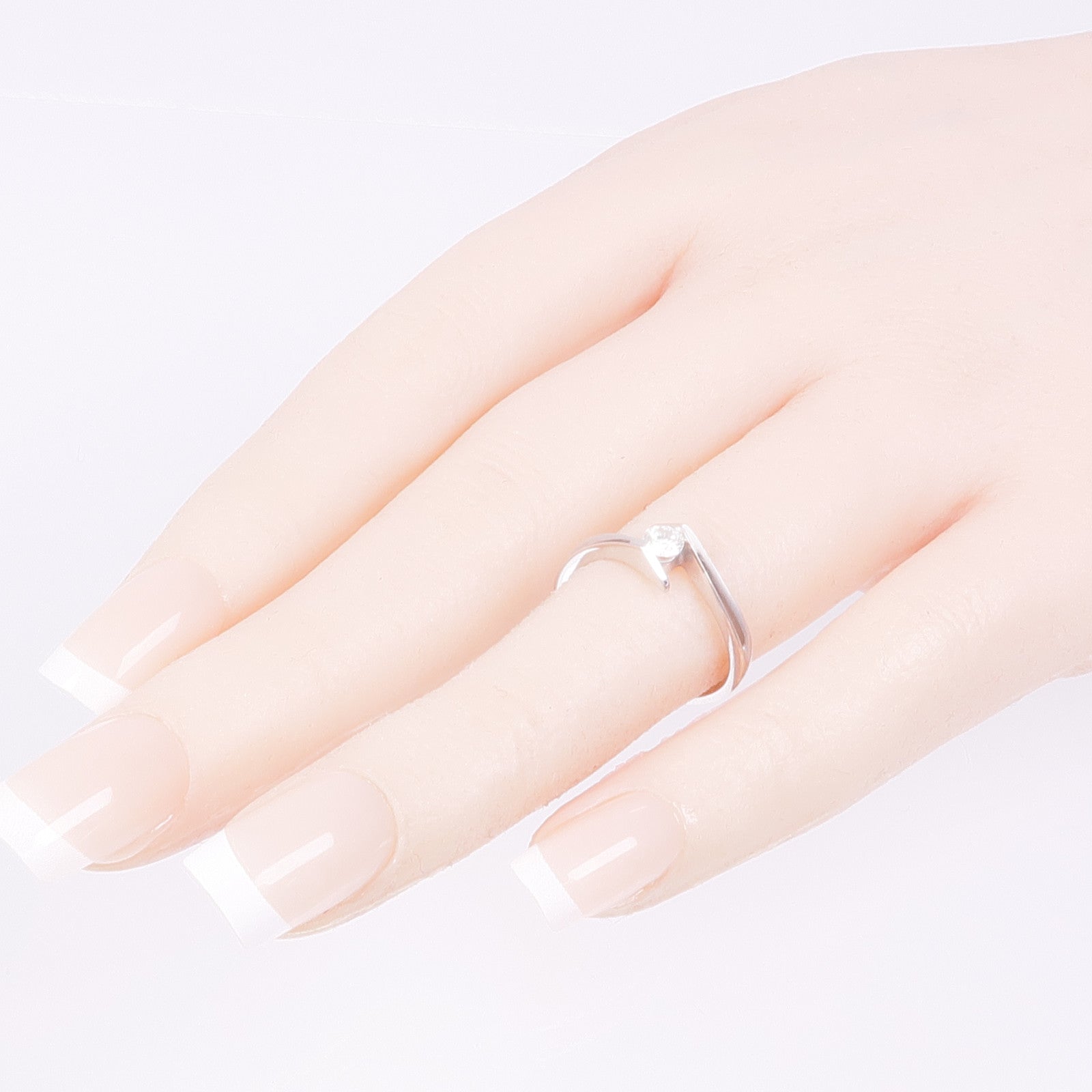 JEWELRY 【激減優惠】18K白金Diamond Ring鑽石戒指US#6