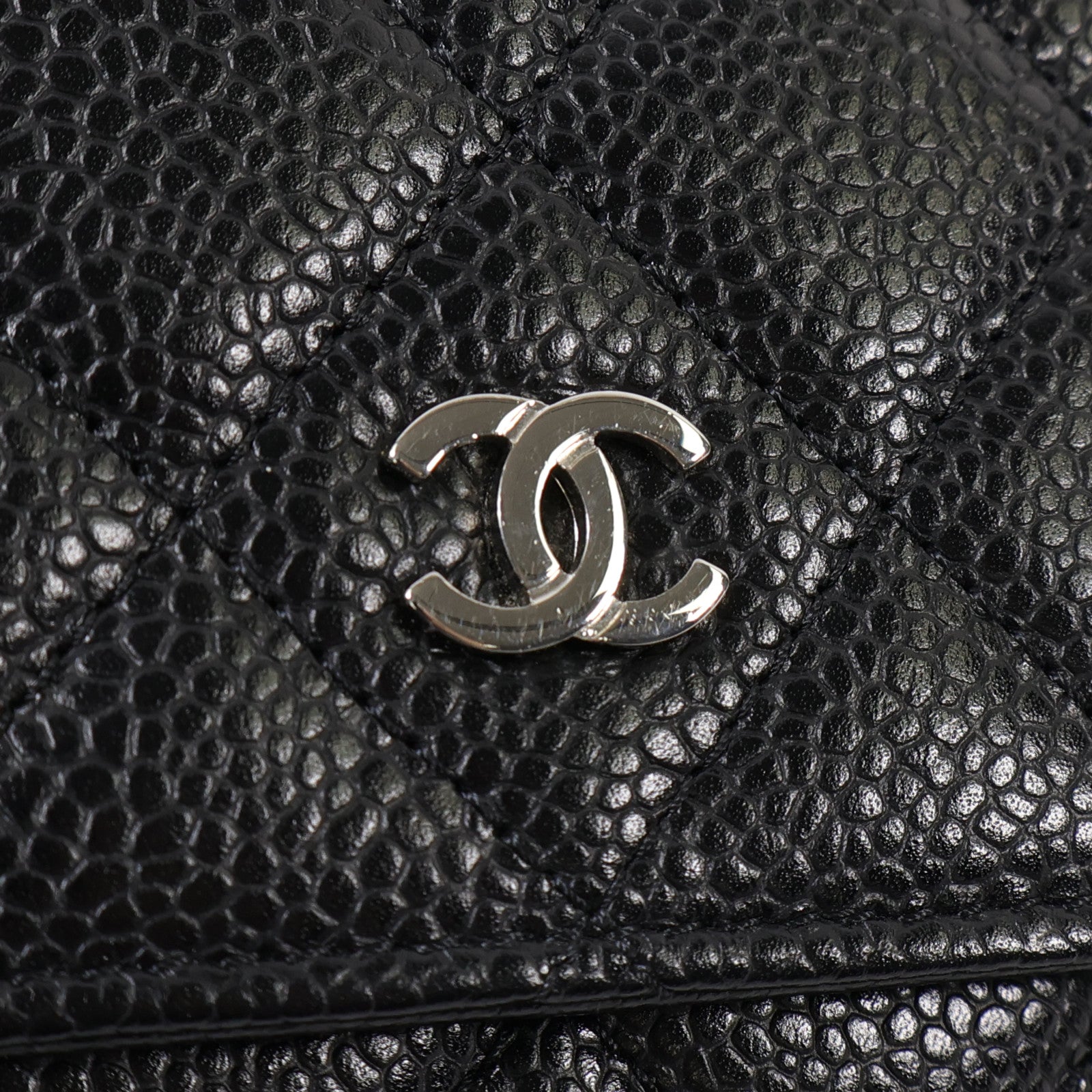 CHANEL 牛皮皮革Wallet On Chain銀扣鏈帶肩背袋