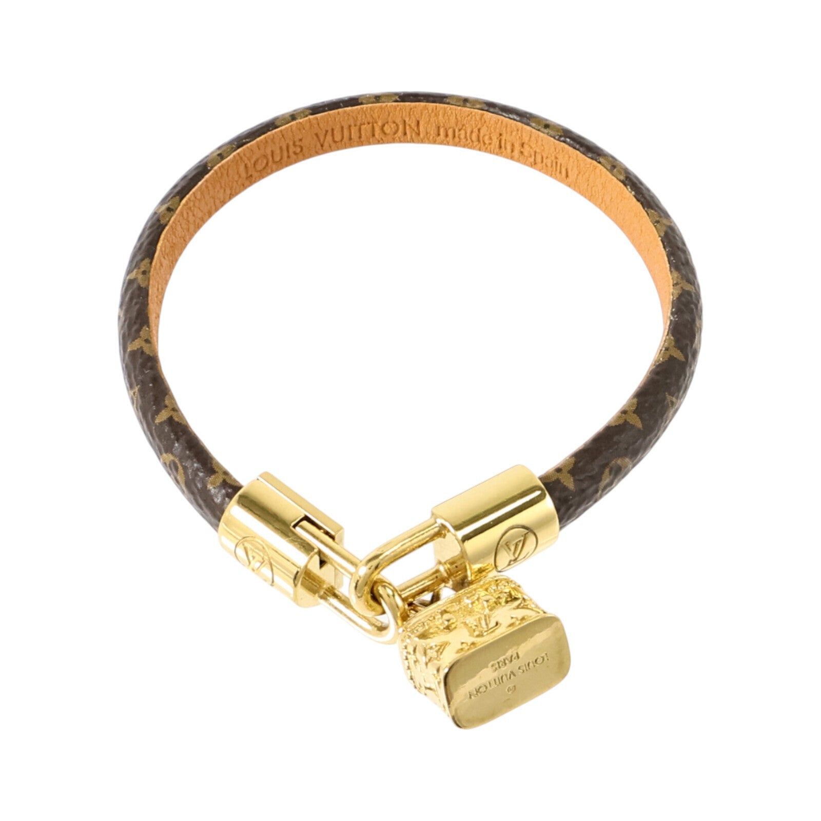LOUIS VUITTON Monogram/金屬Bracelet金扣手鏈