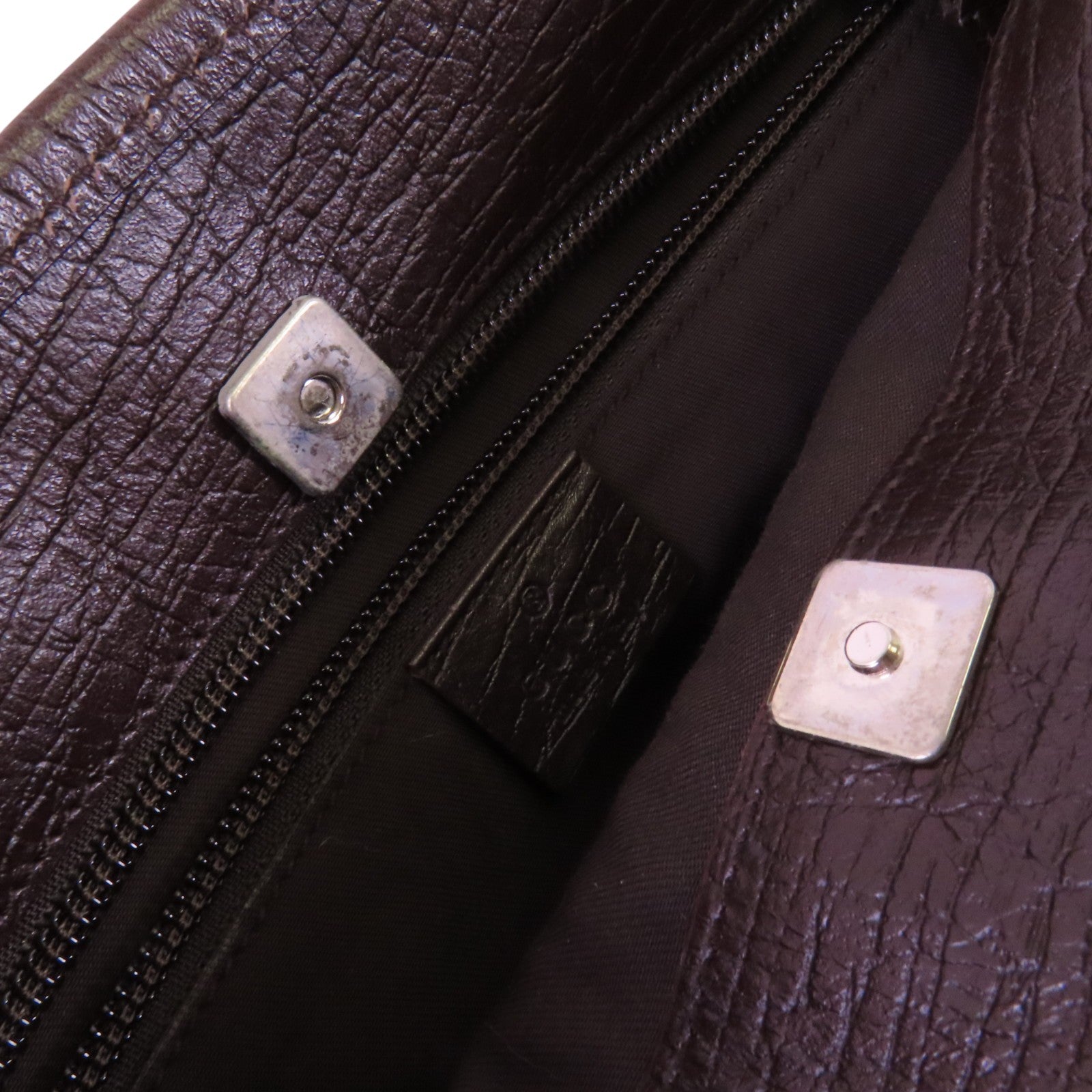 GUCCI 塗層帆布Tote Bag銀扣肩背袋