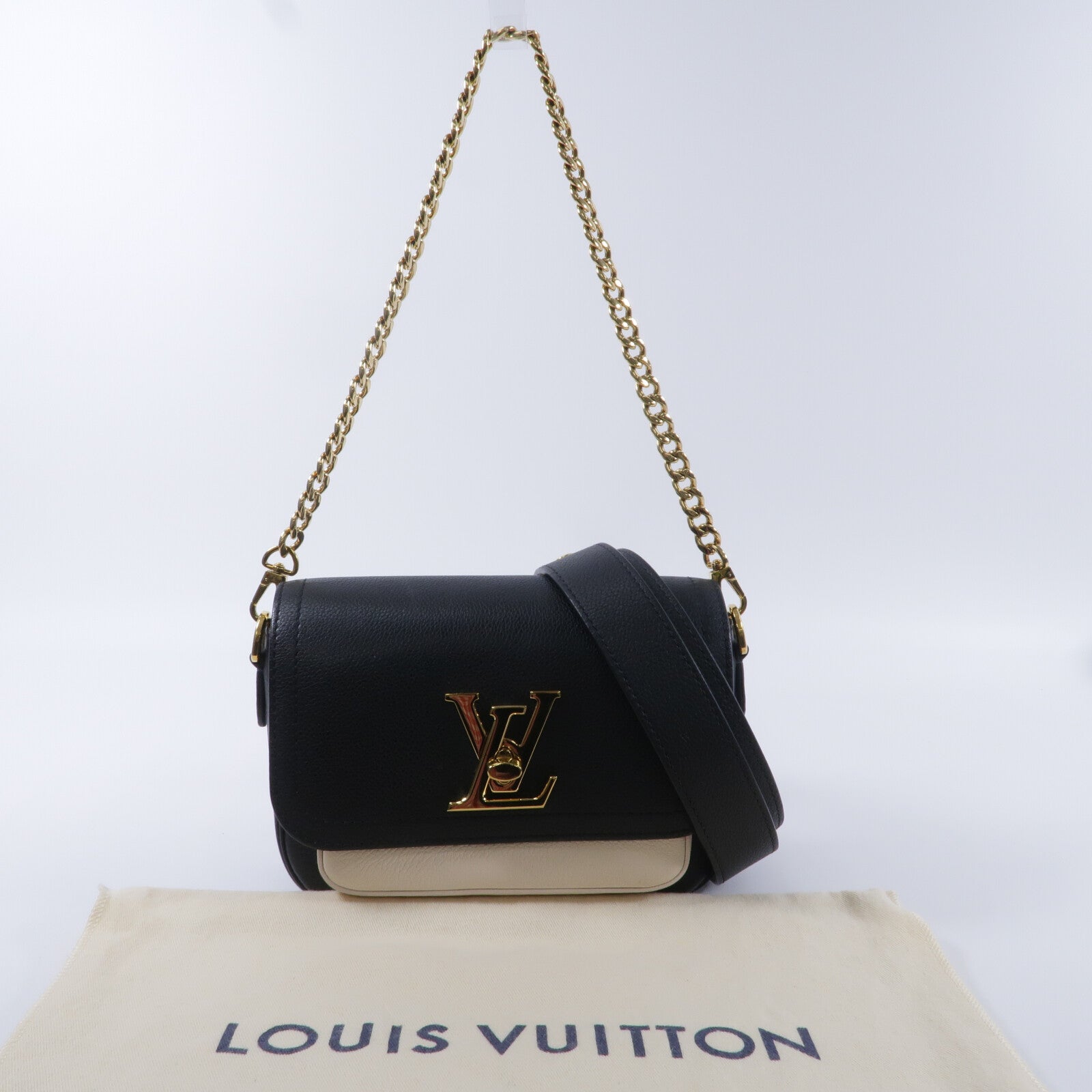 LOUIS VUITTON 牛皮皮革Lockme Tender手挽肩背兩用袋