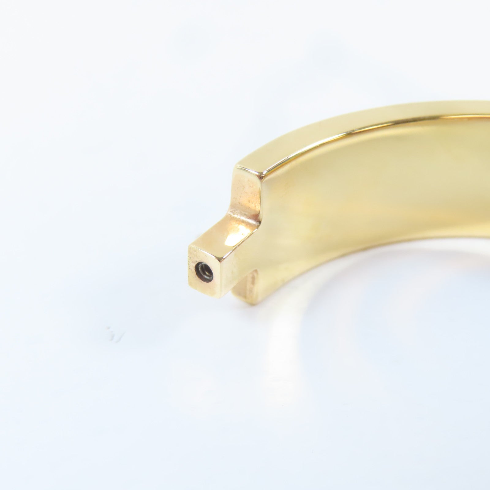HERMES 金屬Clic H Bracelet手鐲金色/米色