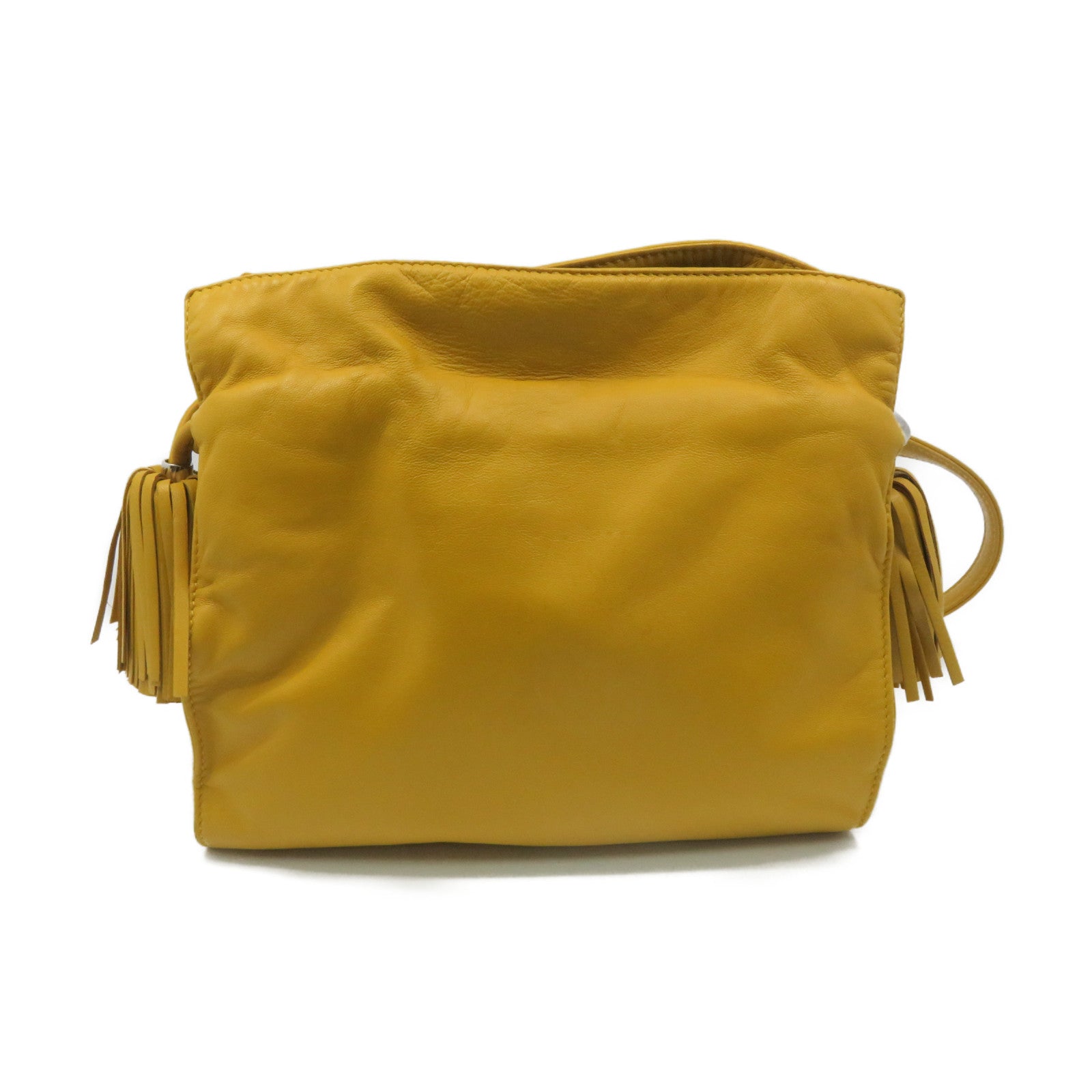 LOEWE 【激減優惠】羊皮皮革Flamenco 22 Shoulder Bag肩背袋黃色