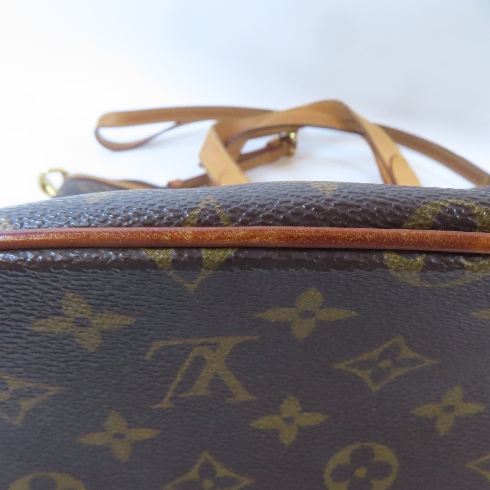 LOUIS VUITTON Monogram Palermo金扣手挽肩背兩用袋啡色