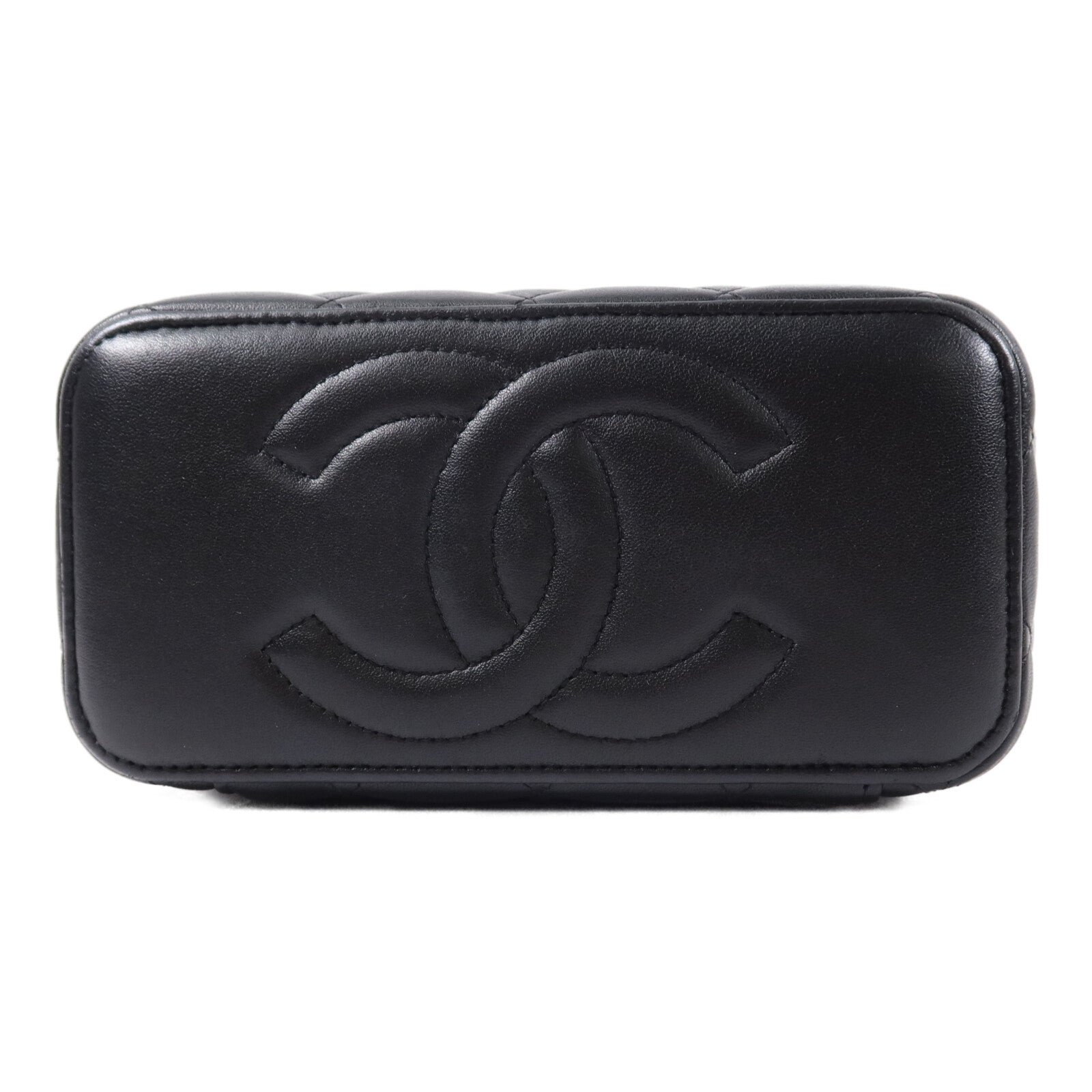 CHANEL 羊皮皮革Handle Vanity Case手挽肩背兩用袋
