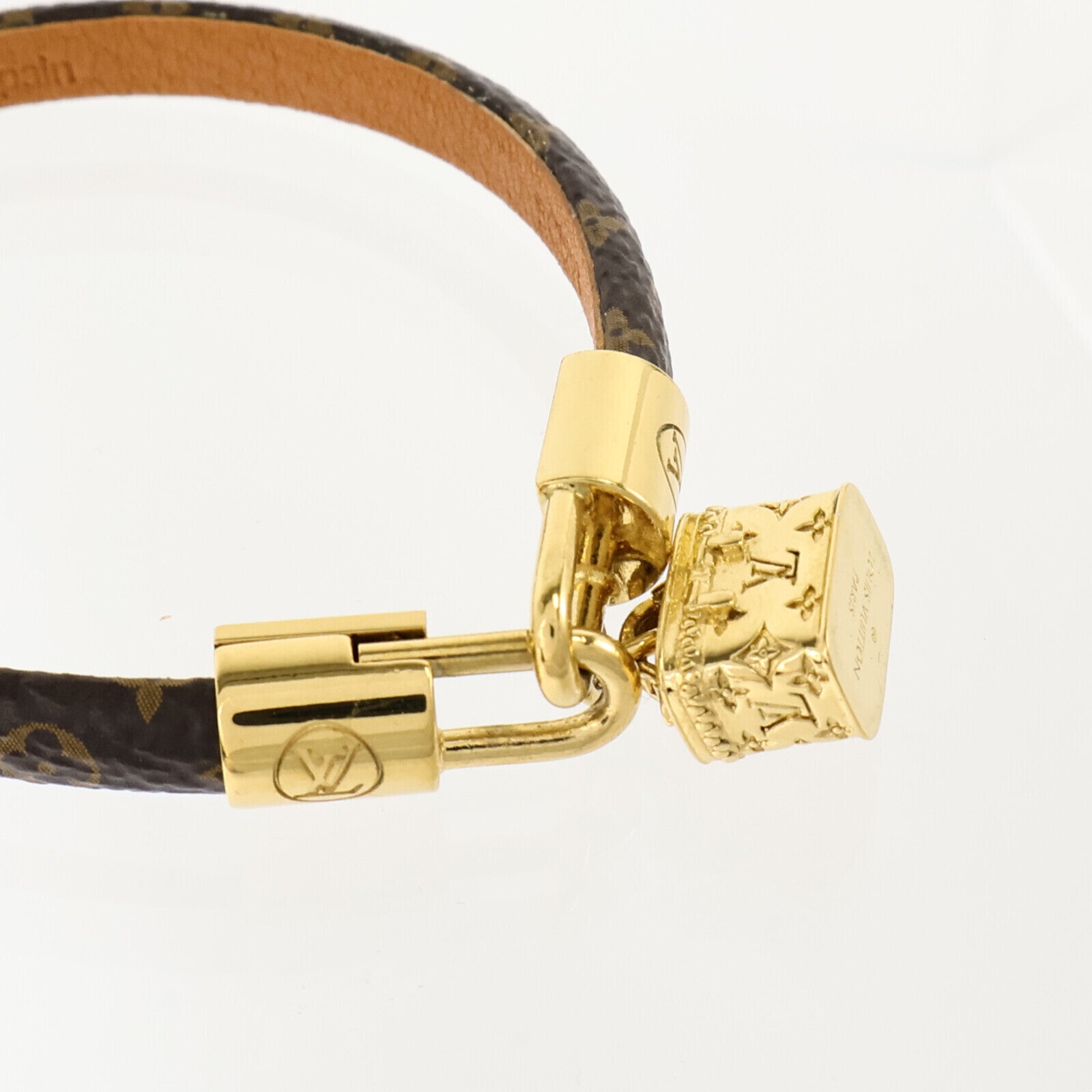LOUIS VUITTON Monogram/金屬Bracelet金扣手鏈