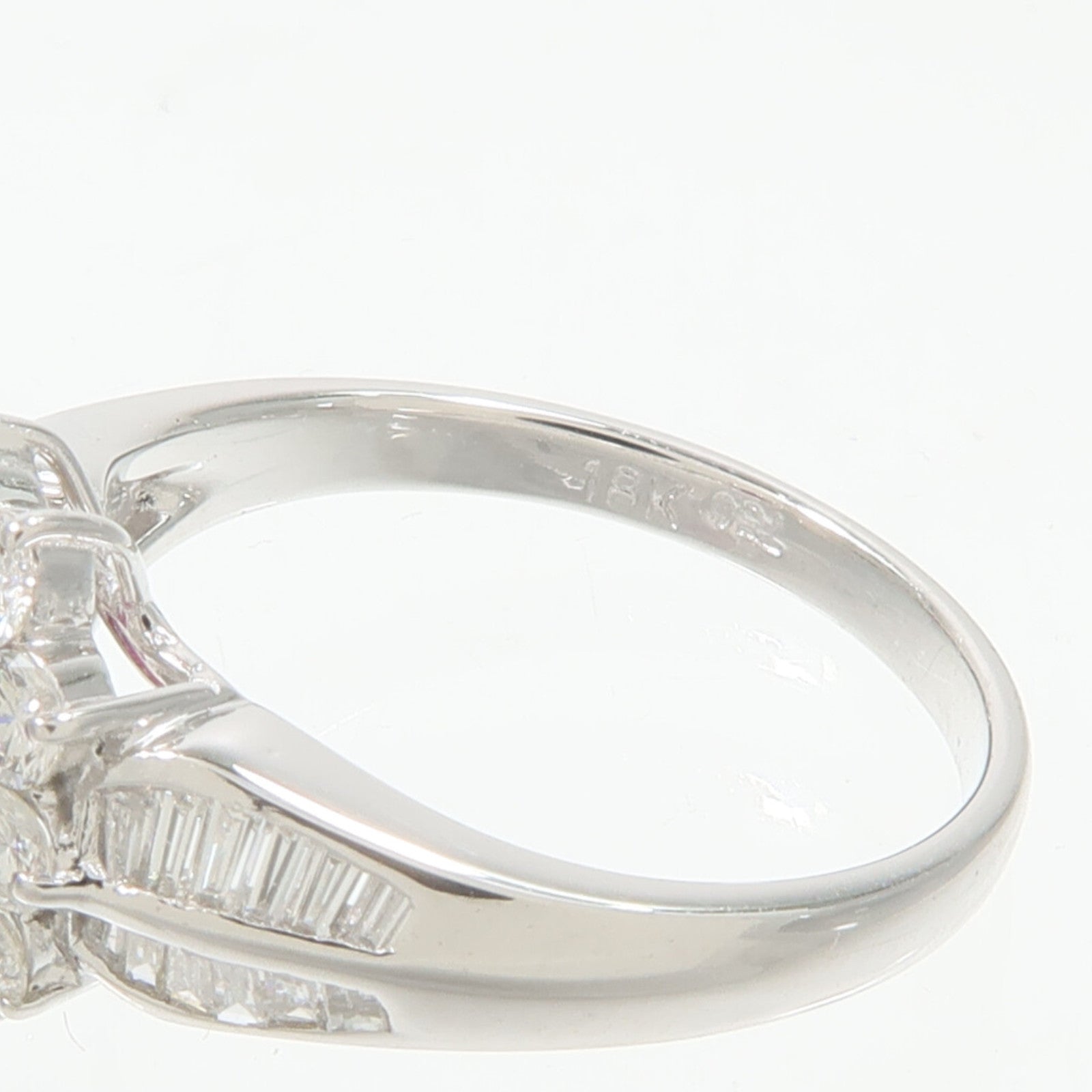 JEWELRY 18K白金Ruby Diamond Ring紅寶石/鑽石戒指