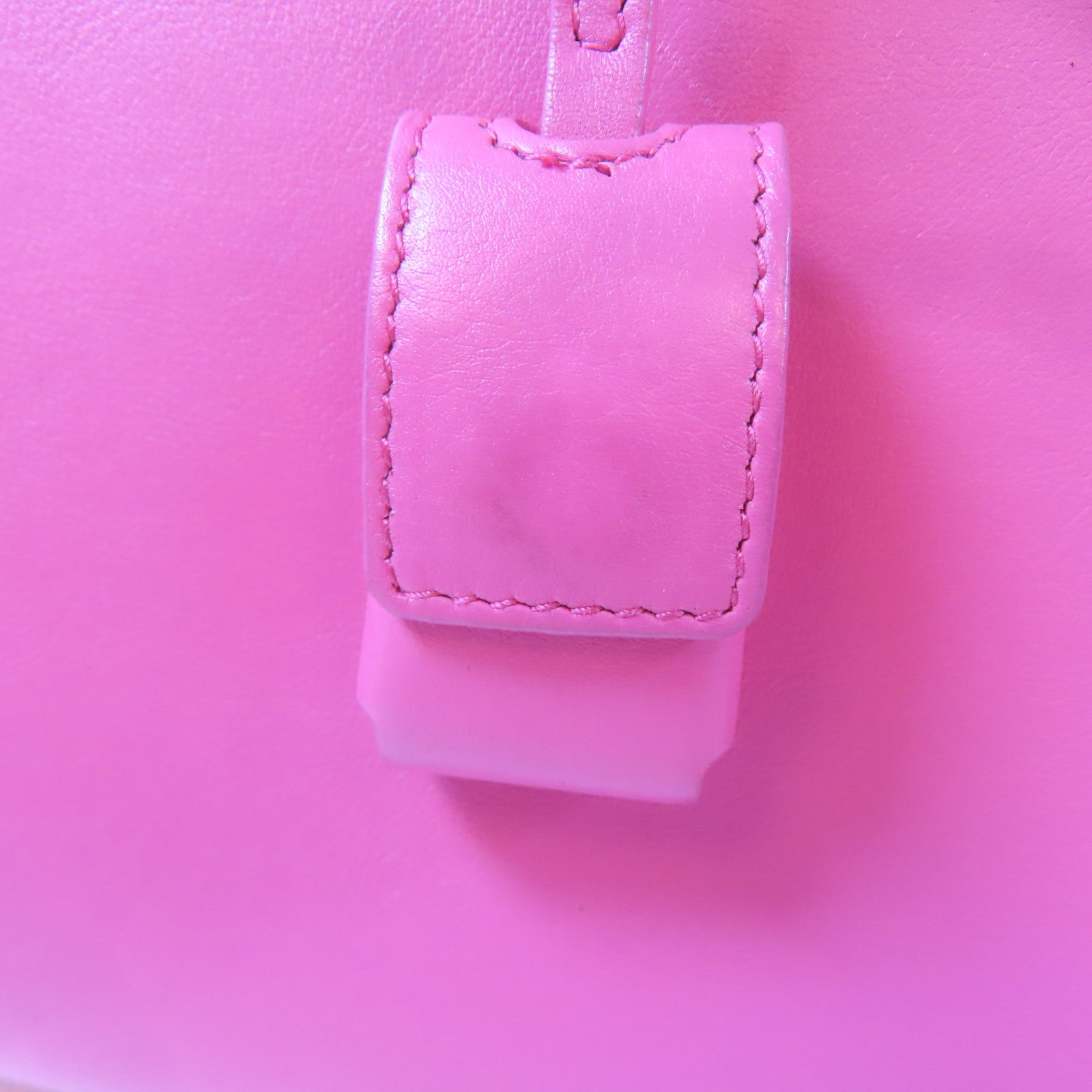 SAINT LAURENT 牛皮皮革Sac de Jour金扣手挽肩背兩用袋粉紅色