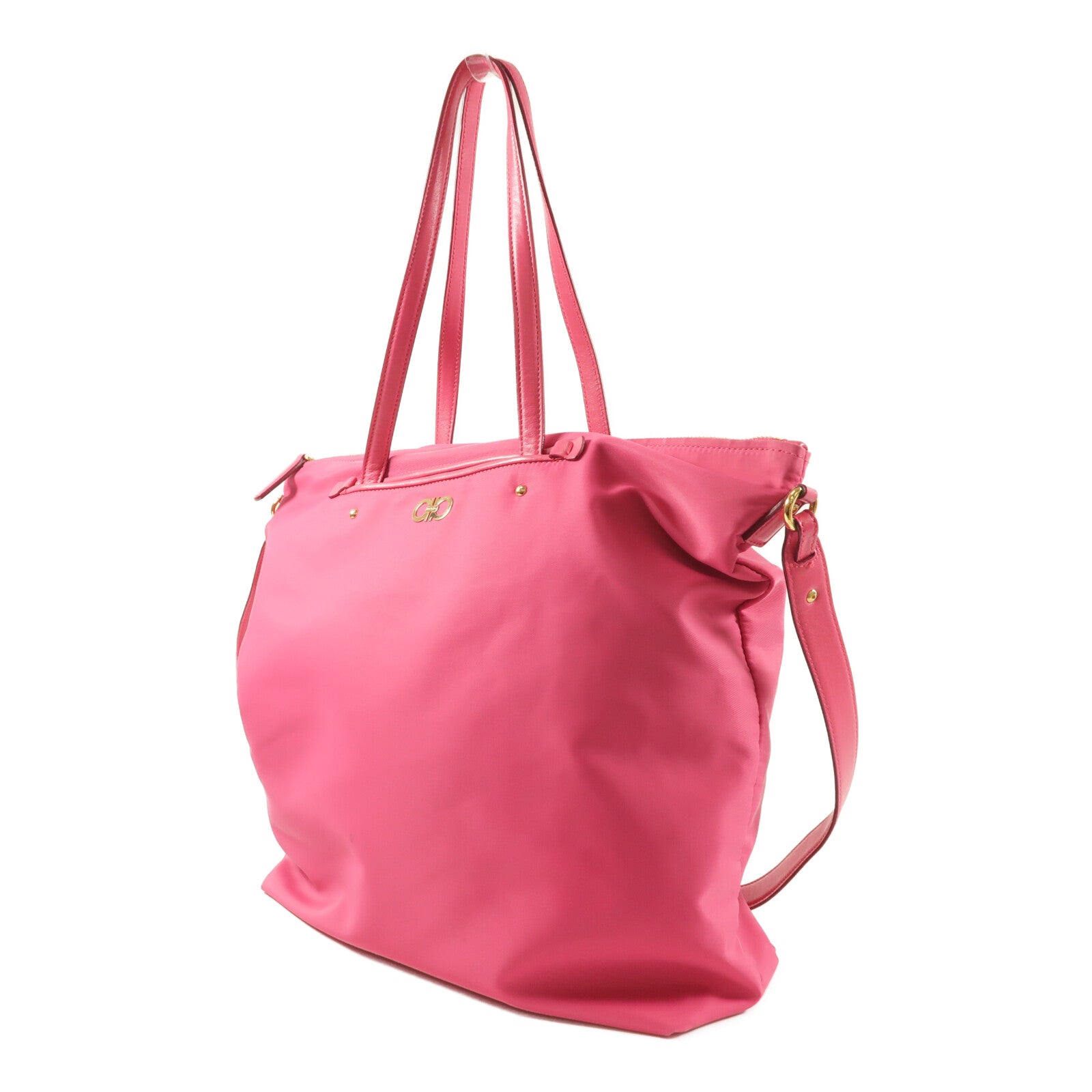 Salvatore Ferragamo 尼龍Salvatore Ferragamo Tote Bag金扣手挽肩背兩用袋