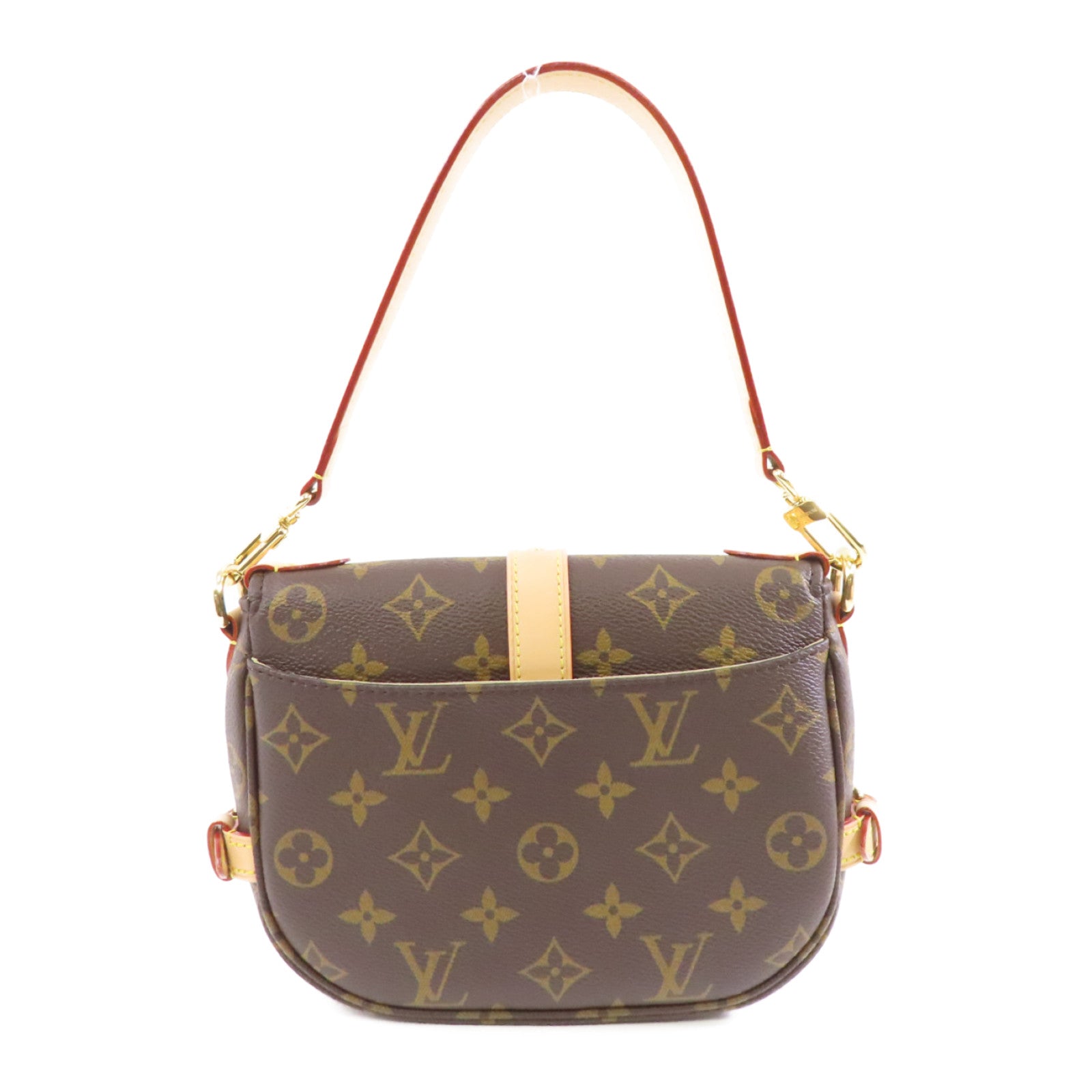 LOUIS VUITTON Monogram Saumur BB金扣手挽肩背兩用袋啡色