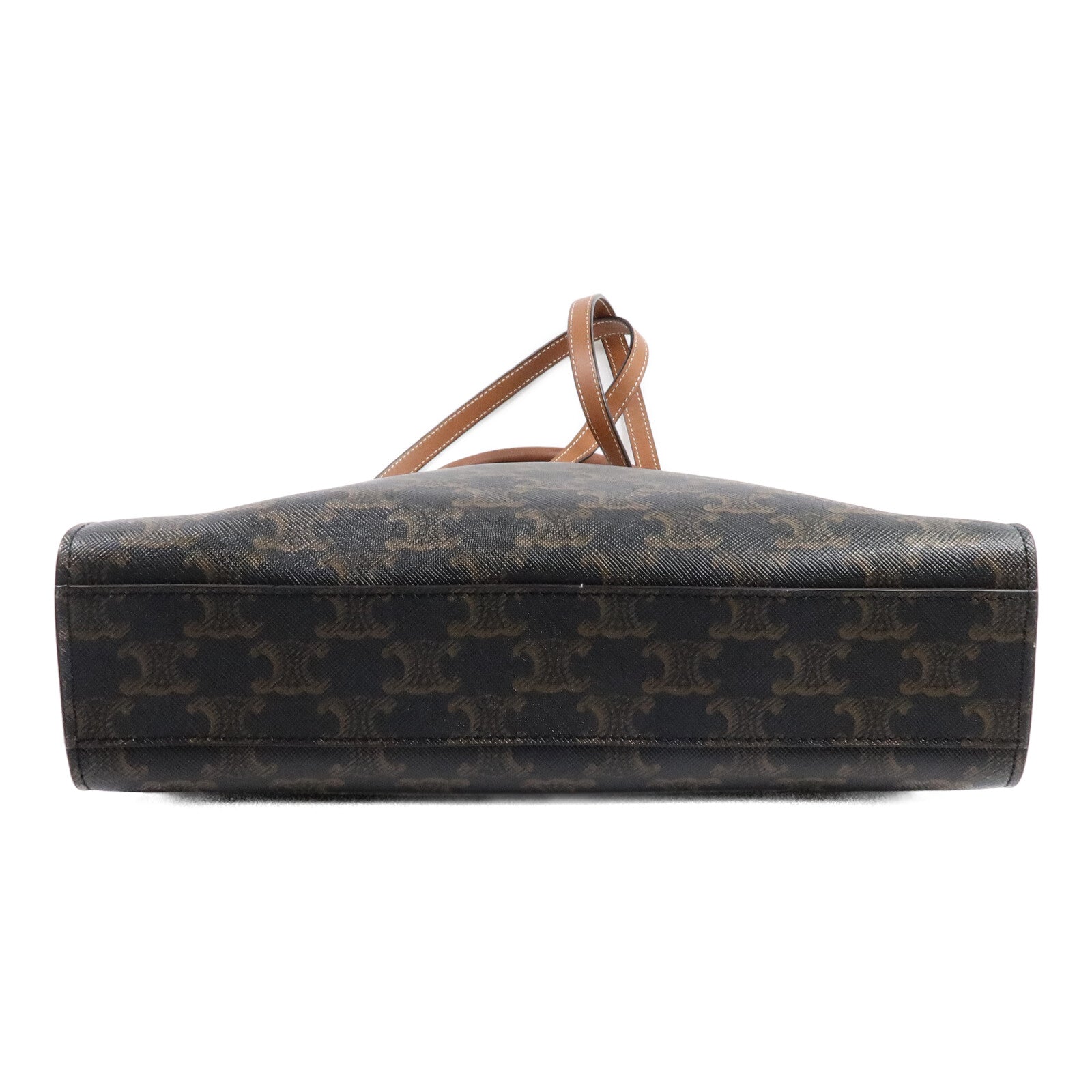 CELINE 塗層帆布Triomphe Cabas Tote Bag手挽肩背兩用袋