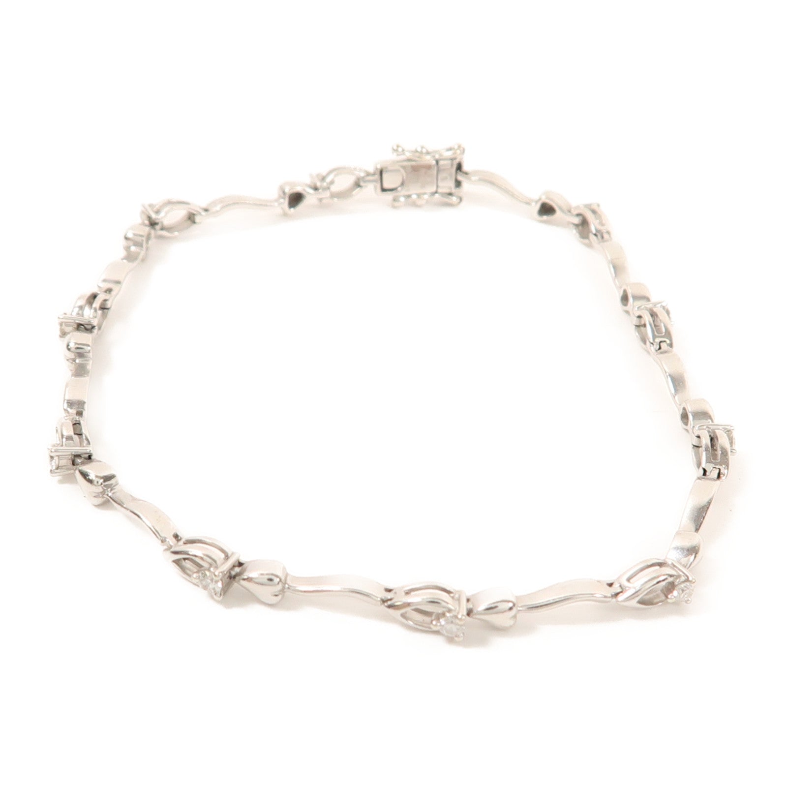 JEWELRY 18K白金Diamond Bracelet鑽石手鏈