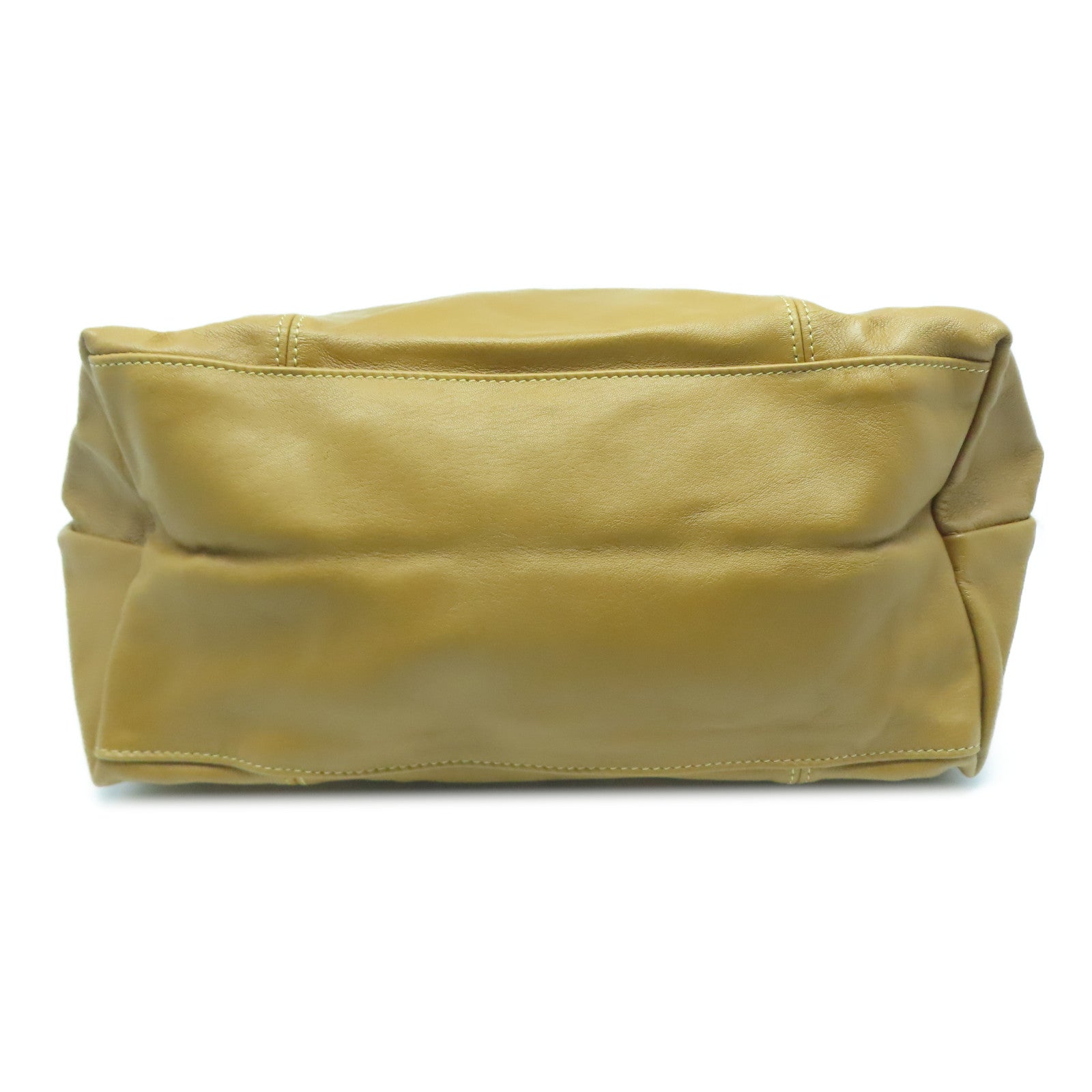 Longchamp 【激減優惠】牛皮皮革2 Way Shoulder Bag銀扣手挽肩背兩用袋啡色