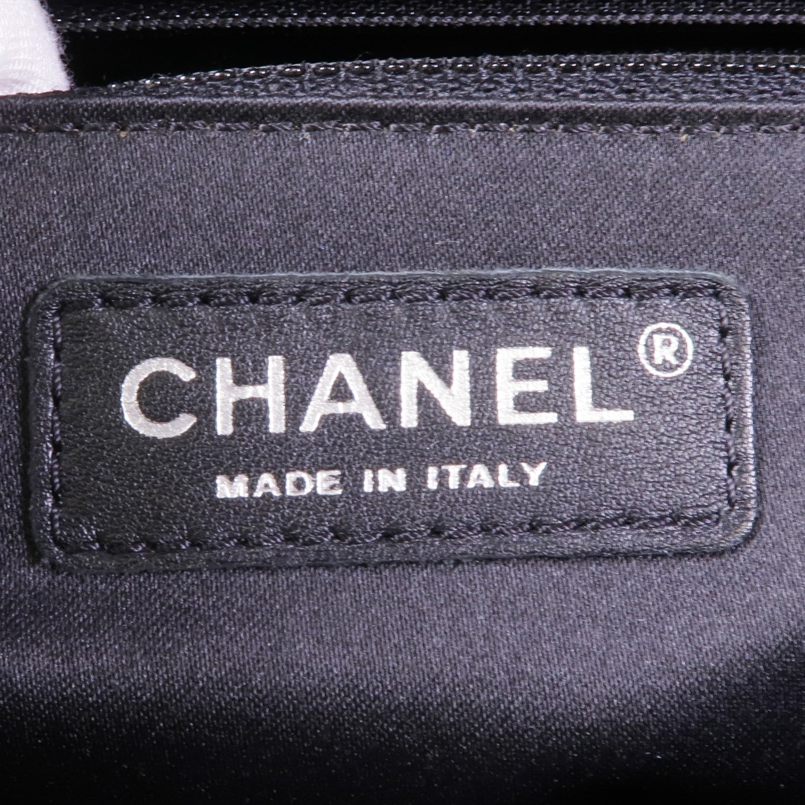 CHANEL 牛皮皮革GST Grand Shopping Tote Bag銀扣肩背袋/手挽袋