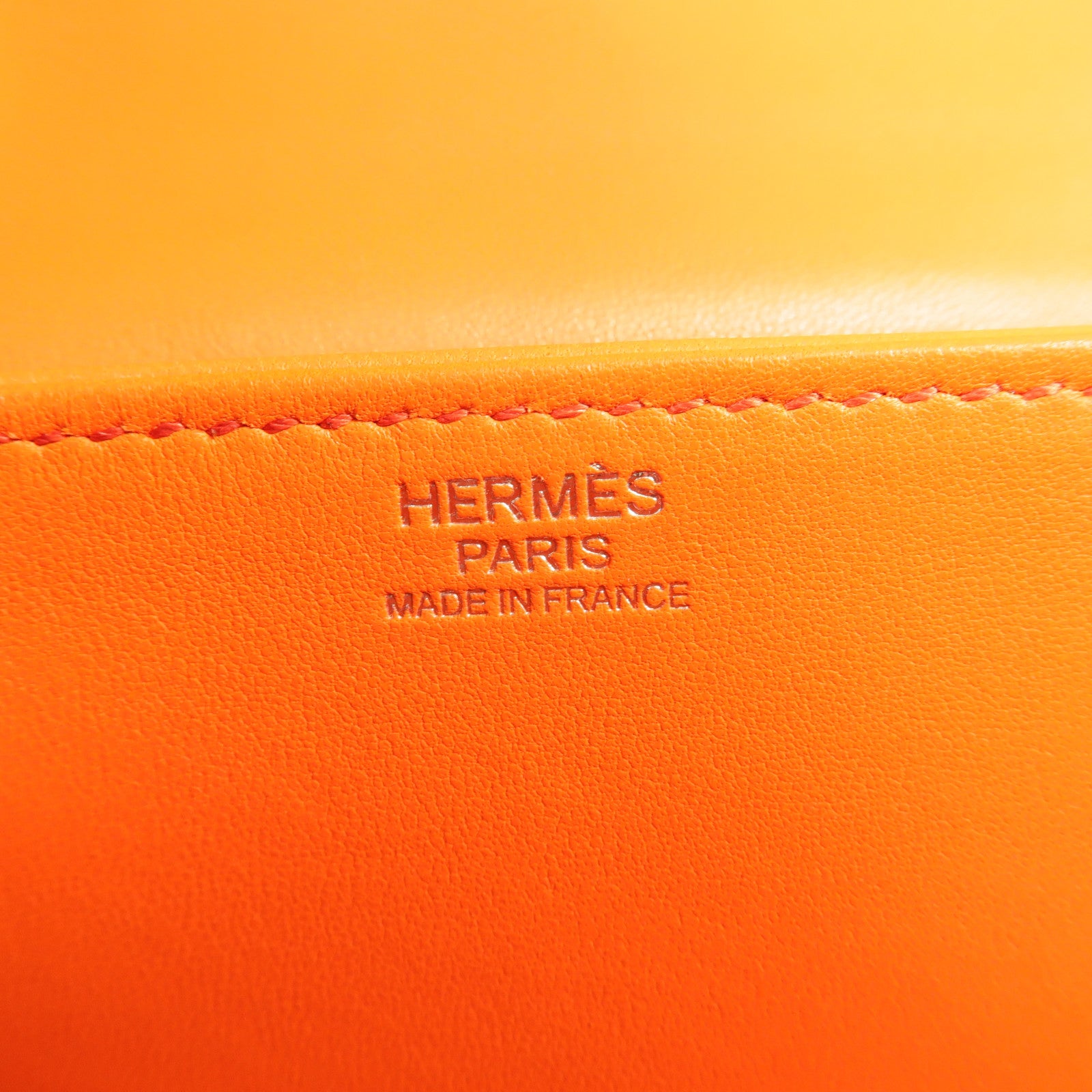 HERMES Swift皮革/Silk 2002 Sieste Au Paradis肩背袋Orange Poppy