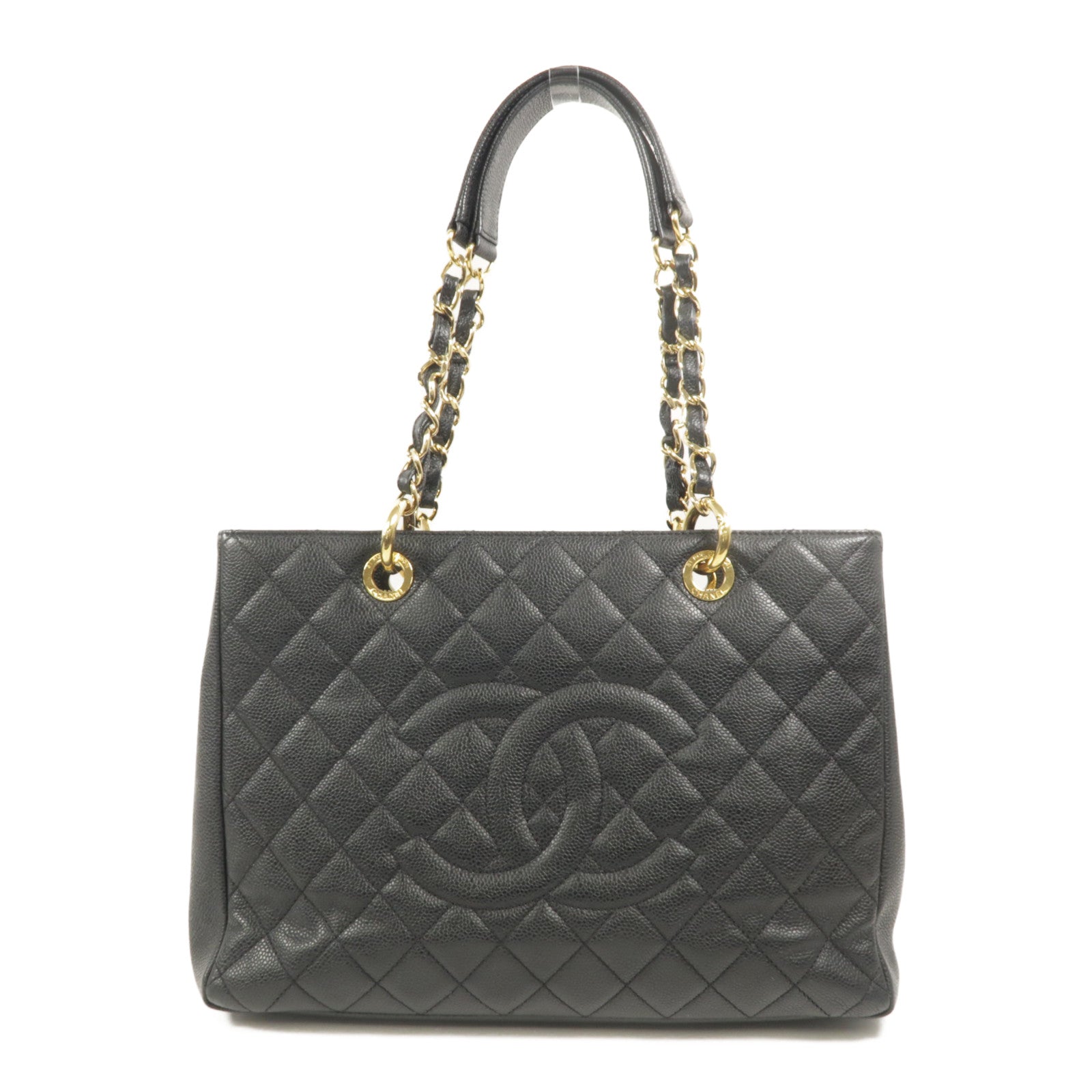 CHANEL 牛皮皮革GST鏈帶肩背袋