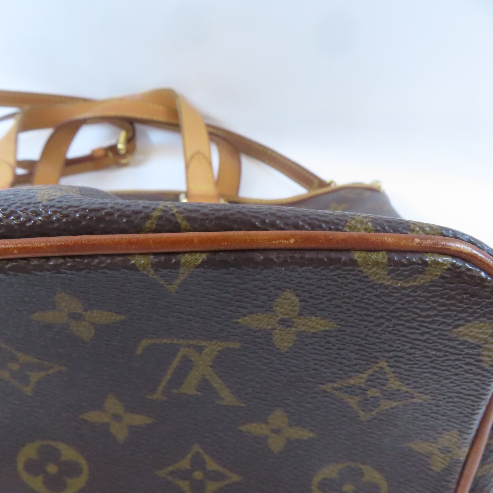 LOUIS VUITTON Monogram Palermo金扣手挽肩背兩用袋啡色