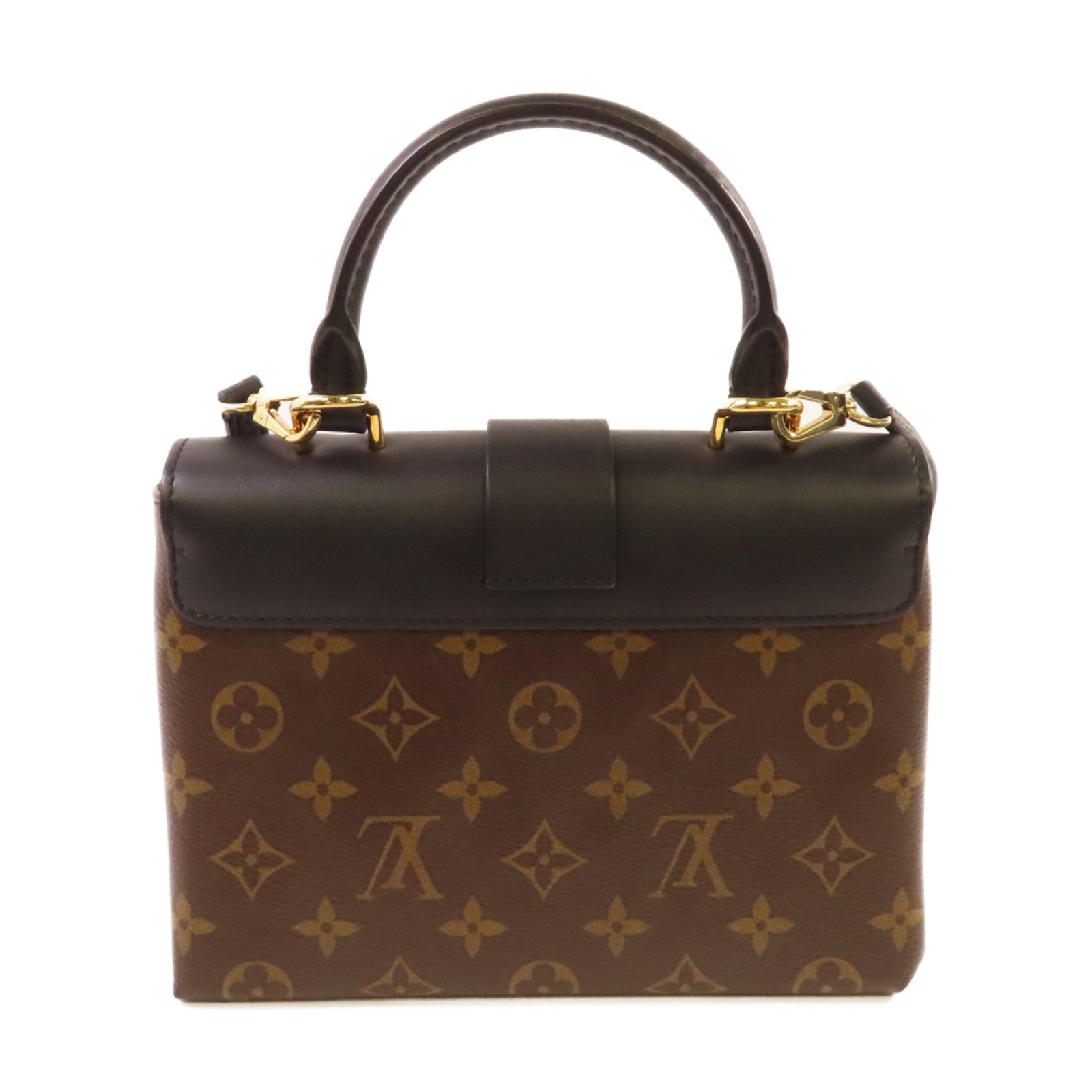 LOUIS VUITTON Monogram Locky BB 2Way Shoulder Bag金扣手挽肩背兩用袋啡色/黑色