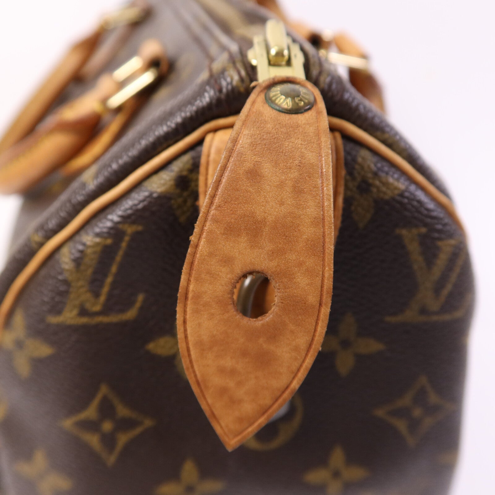 LOUIS VUITTON Monogram Speedy 30金扣手挽袋