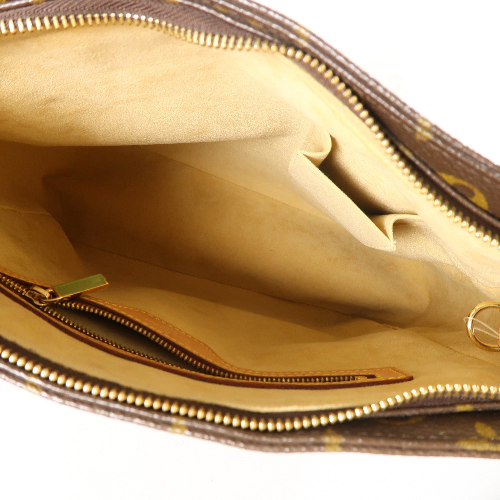 LOUIS VUITTON Monogram Looping GM金扣肩背袋啡色