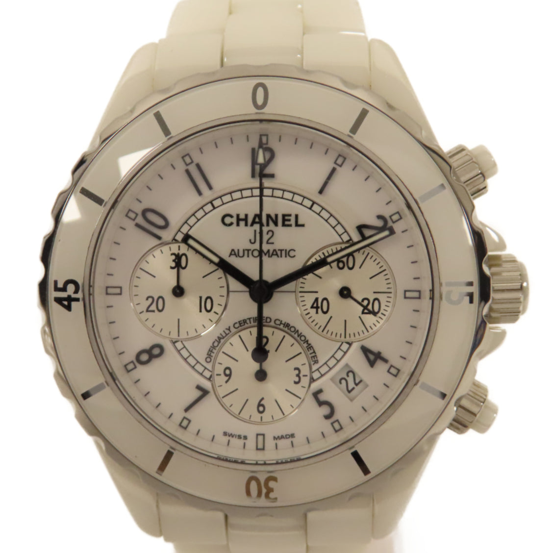 CHANEL J12 Cosmograph陶瓷自動機芯手錶白色