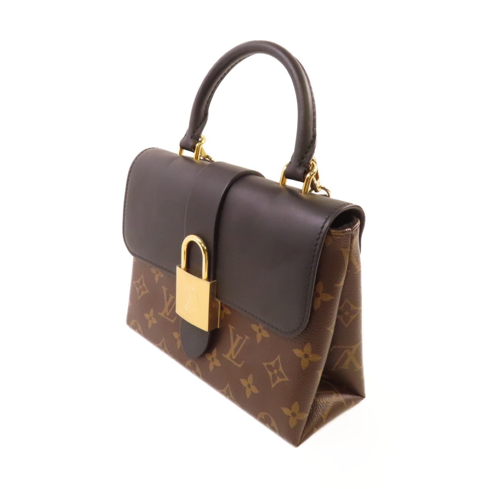 LOUIS VUITTON Monogram Locky BB 2Way Shoulder Bag金扣手挽肩背兩用袋啡色/黑色
