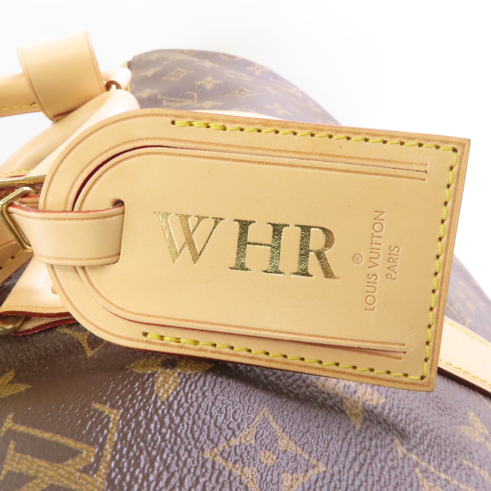 LOUIS VUITTON Monogram Keepall 50 Bandouliere金扣手挽肩背兩用袋棕色