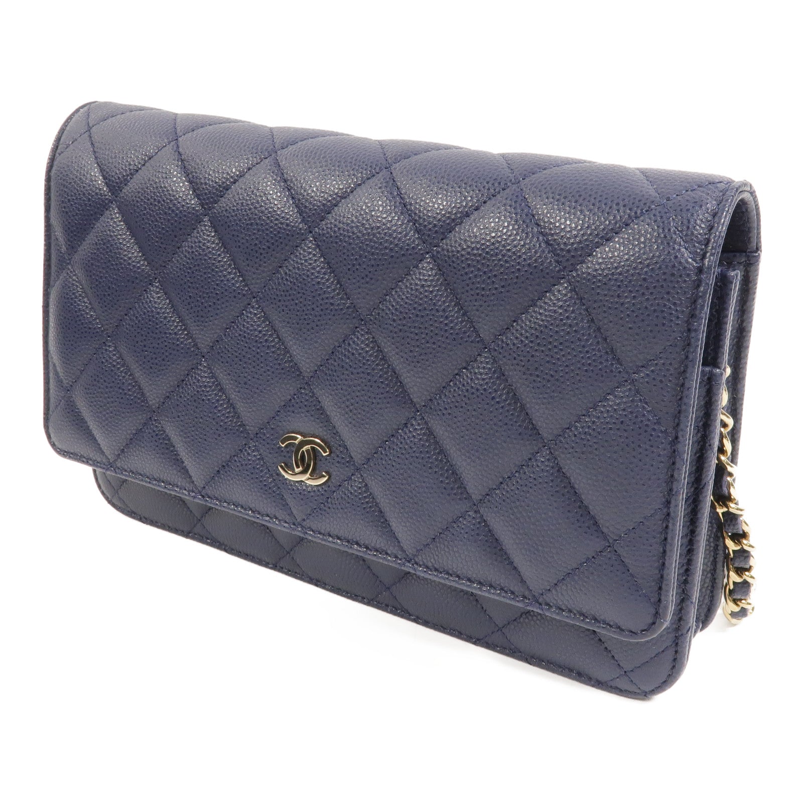 CHANEL 牛皮皮革WOC Wallet On Chain鏈帶肩背袋