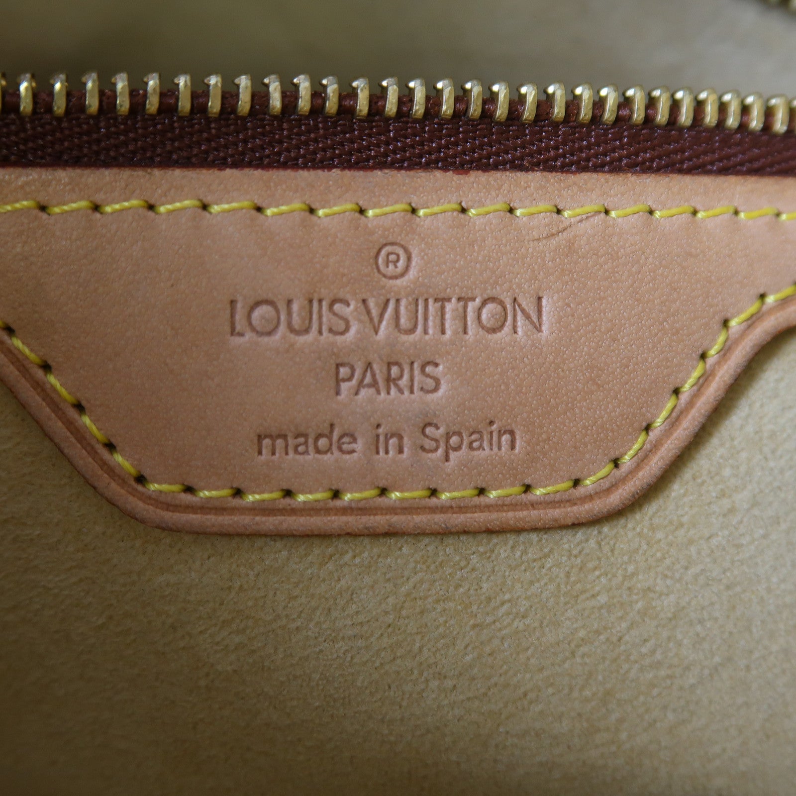 LOUIS VUITTON Monogram Looping GM金扣肩背袋啡色