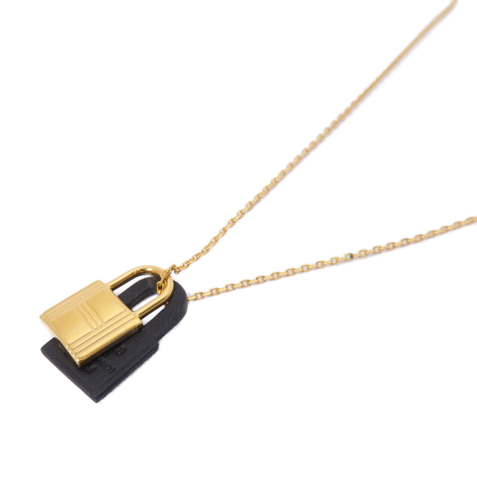 HERMES 【激減優惠】金屬O'Kelly Necklace項鍊棕色/金色