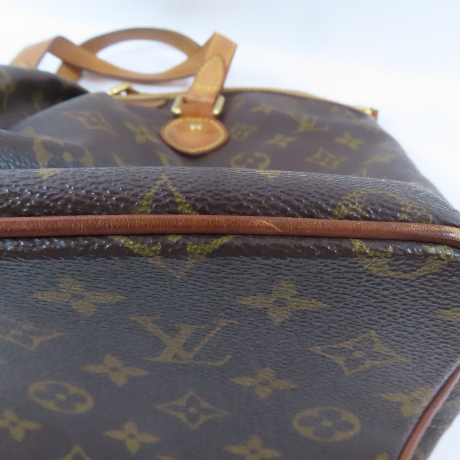 LOUIS VUITTON Monogram Palermo金扣手挽肩背兩用袋啡色
