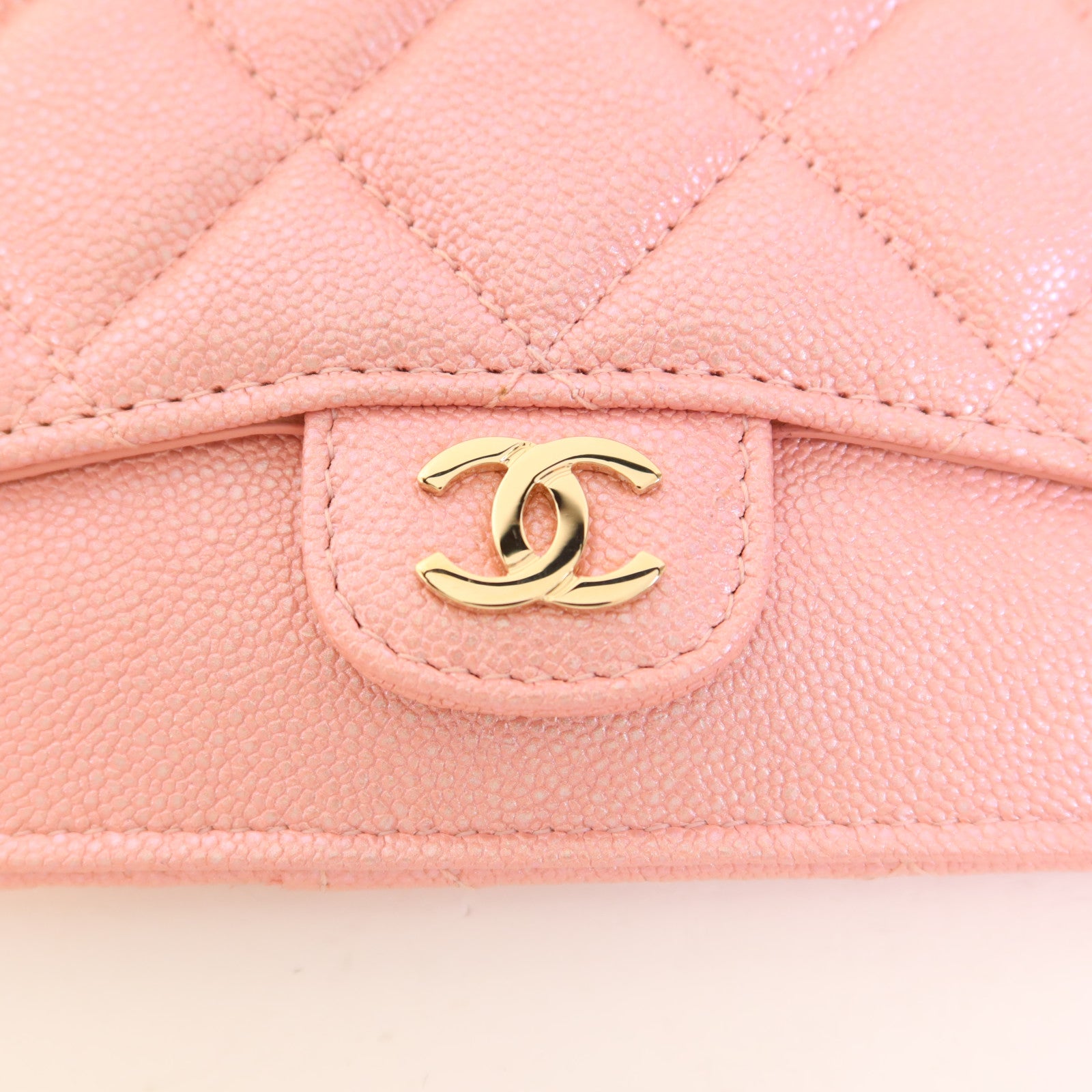 CHANEL 牛皮皮革Card Case金扣卡片套