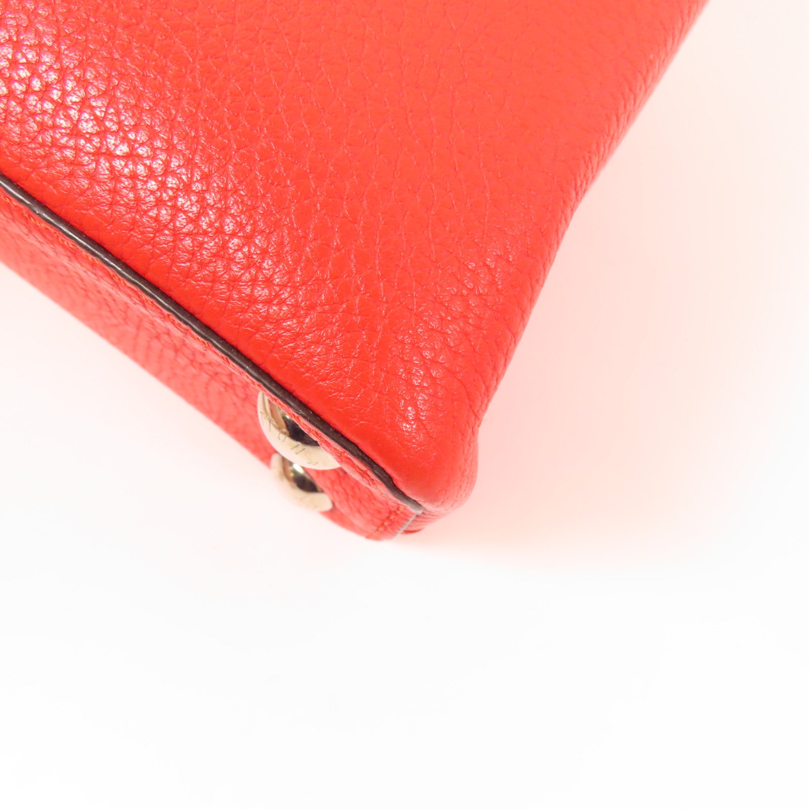 LOUIS VUITTON Taurillon皮革Capucines BB銀扣手挽肩背兩用袋