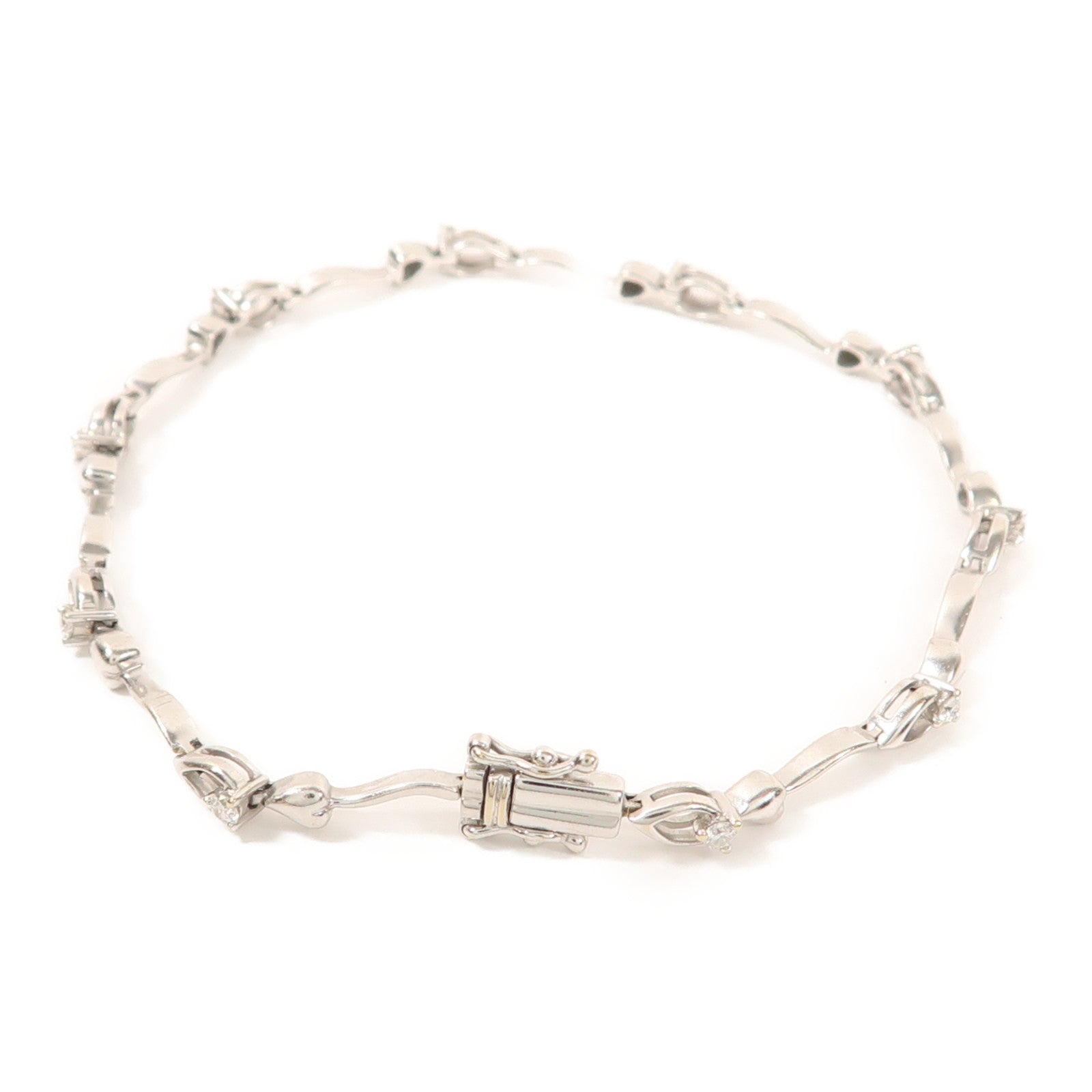 JEWELRY 18K白金Diamond Bracelet鑽石手鏈