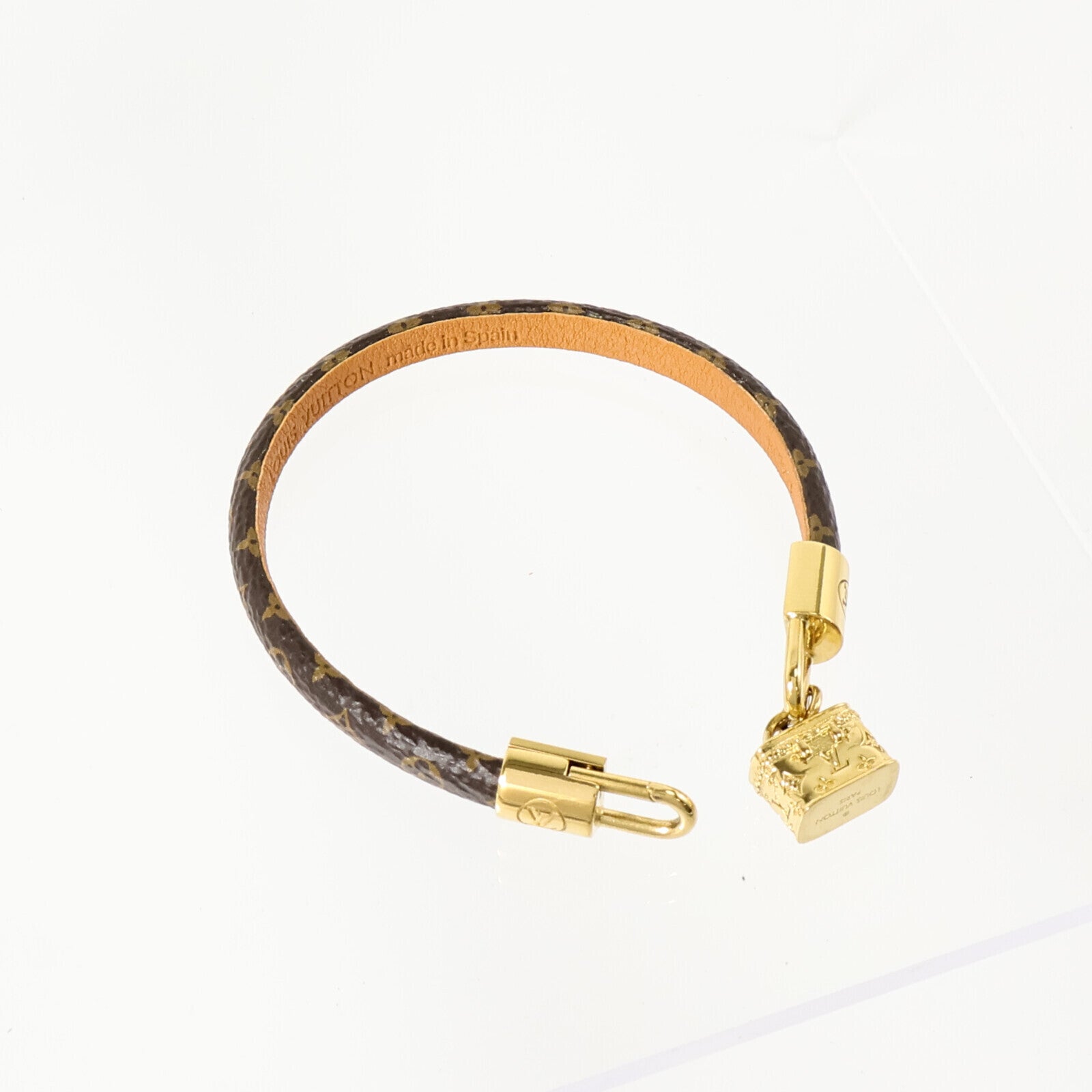 LOUIS VUITTON Monogram/金屬Bracelet金扣手鏈