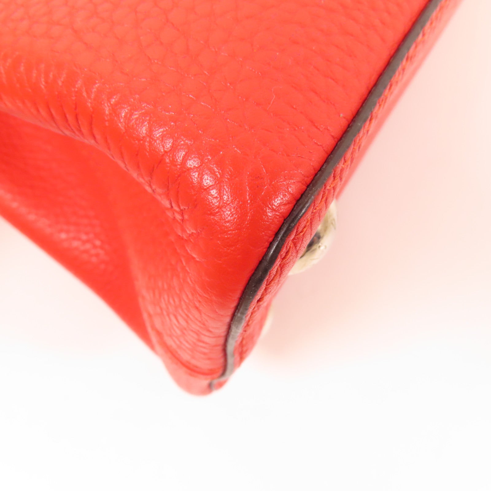 LOUIS VUITTON Taurillon皮革Capucines BB銀扣手挽肩背兩用袋